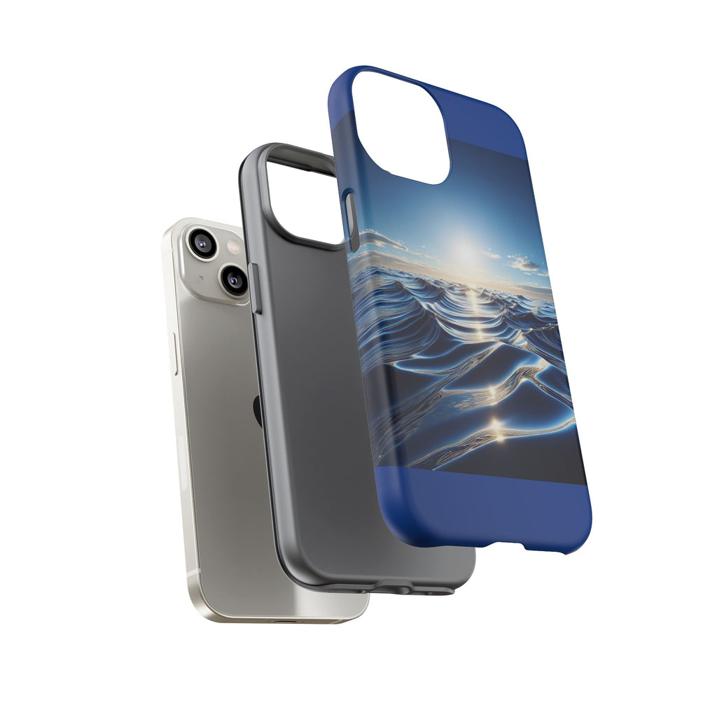 Ocean Wave Phone Case, Tough Phone Cover, Stylish Cell Case, Gift for Beach Lovers, Customizable Phone Accessory