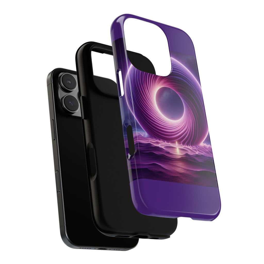 Colorful Phone Case with Swirling Design, Tough Phone Cover, Cosmic Phone Protector, Unique Gift for Tech Lovers, Stylish Smartphone Shell