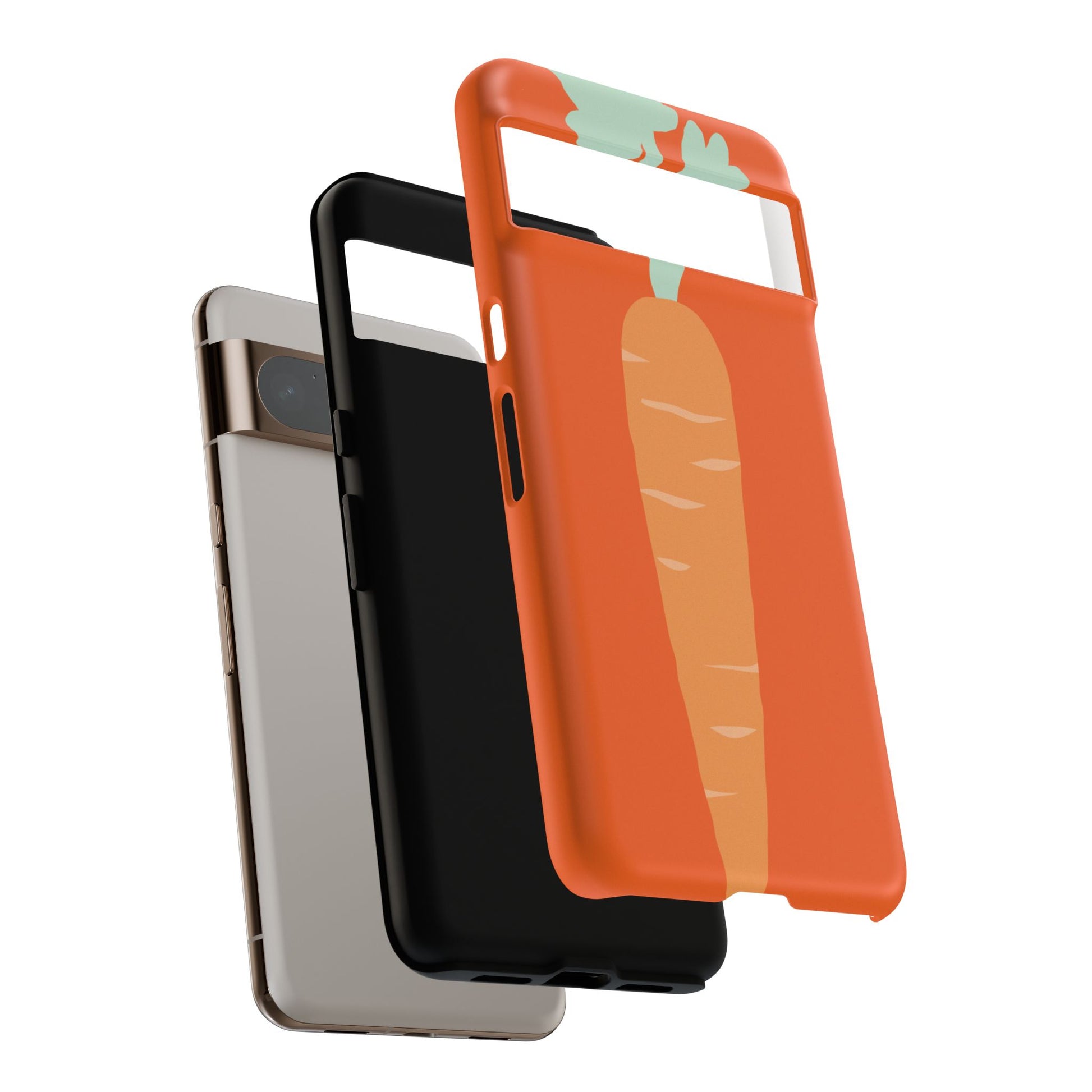 Tough Cases Carrot Phone Case, Cute Smartphone Cover, Fun Gift for Garden Lovers, Fall Decor, Vegan Accessories, Colorful Case