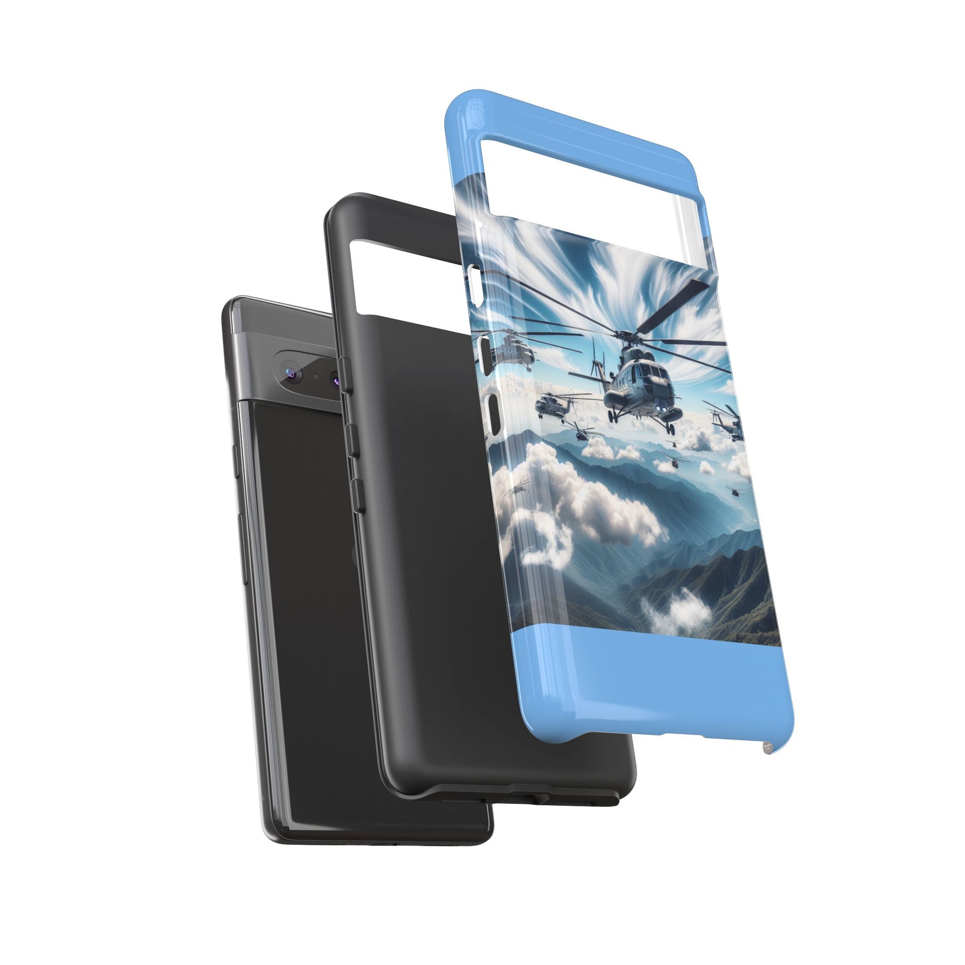 Tough Cases - Helicopter Design Phone Case, Military Style Cover, Unique Gift for Aviation Lovers, Durable Phone Protector, Hobbyist [...]