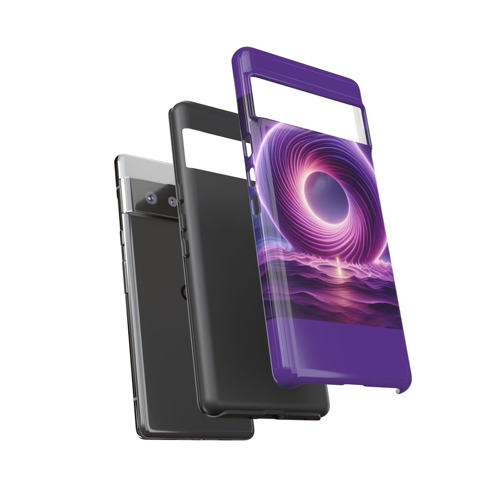 Colorful Phone Case with Swirling Design, Tough Phone Cover, Cosmic Phone Protector, Unique Gift for Tech Lovers, Stylish Smartphone Shell