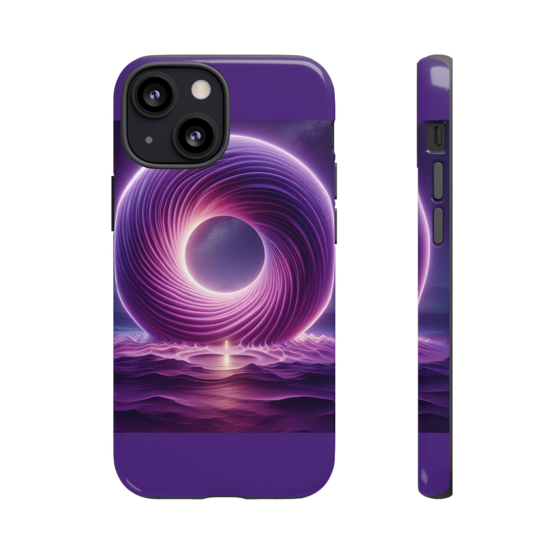 Colorful Phone Case with Swirling Design, Tough Phone Cover, Cosmic Phone Protector, Unique Gift for Tech Lovers, Stylish Smartphone Shell