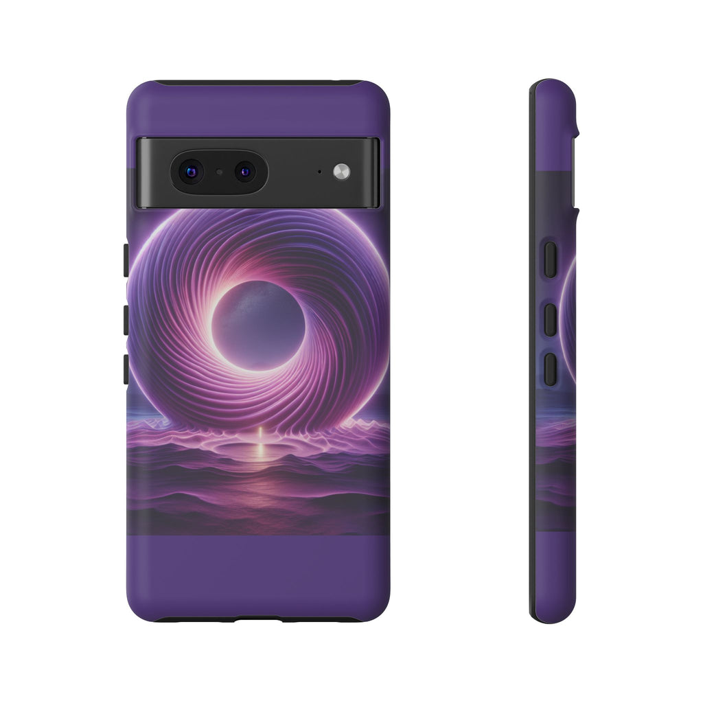 Colorful Phone Case with Swirling Design, Tough Phone Cover, Cosmic Phone Protector, Unique Gift for Tech Lovers, Stylish Smartphone Shell
