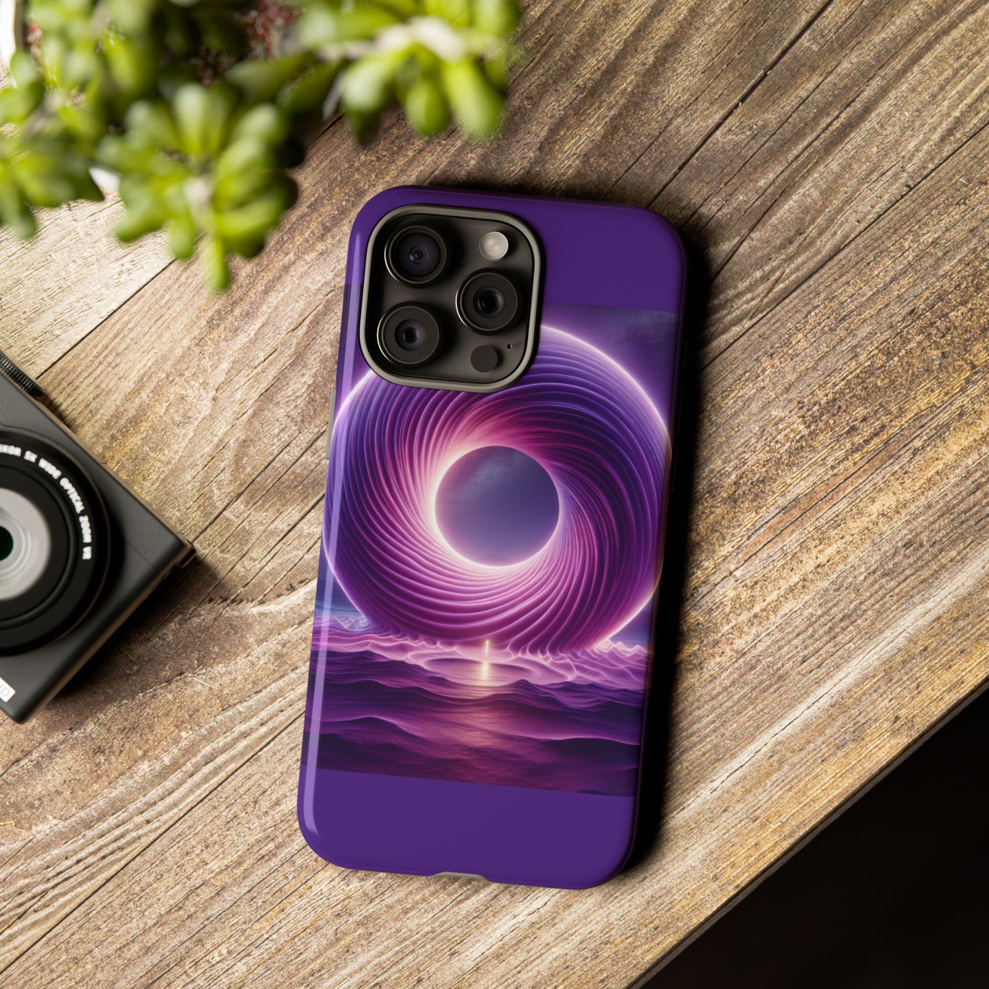 Colorful Phone Case with Swirling Design, Tough Phone Cover, Cosmic Phone Protector, Unique Gift for Tech Lovers, Stylish Smartphone Shell