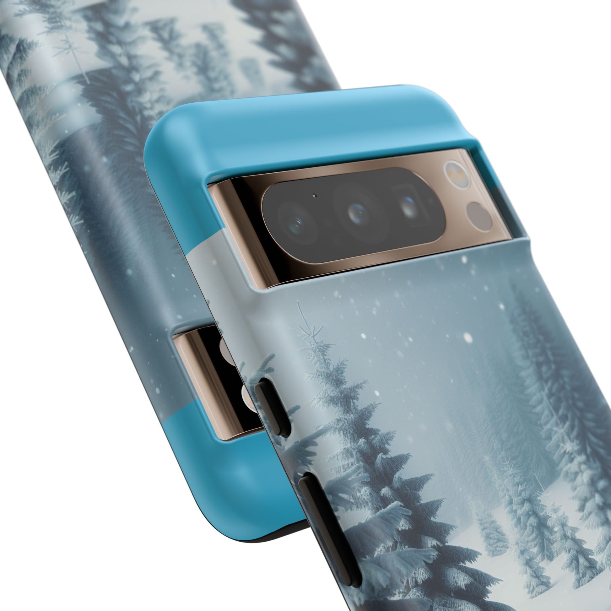 Winter Forest Phone Case, Tough Cases for iPhone, Snowy Landscape Design, Nature Lover Gift, Holiday Accessories