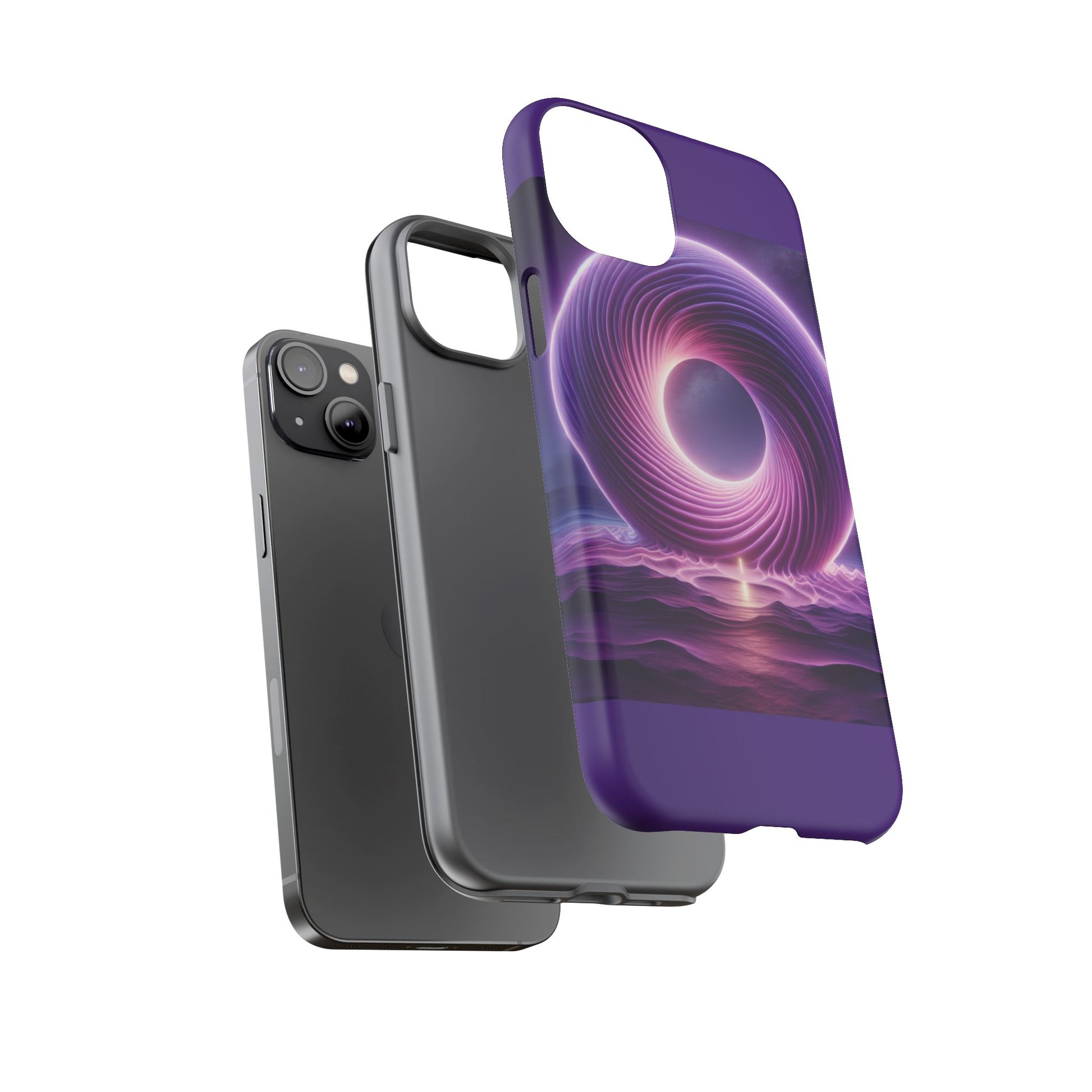 Colorful Phone Case with Swirling Design, Tough Phone Cover, Cosmic Phone Protector, Unique Gift for Tech Lovers, Stylish Smartphone Shell