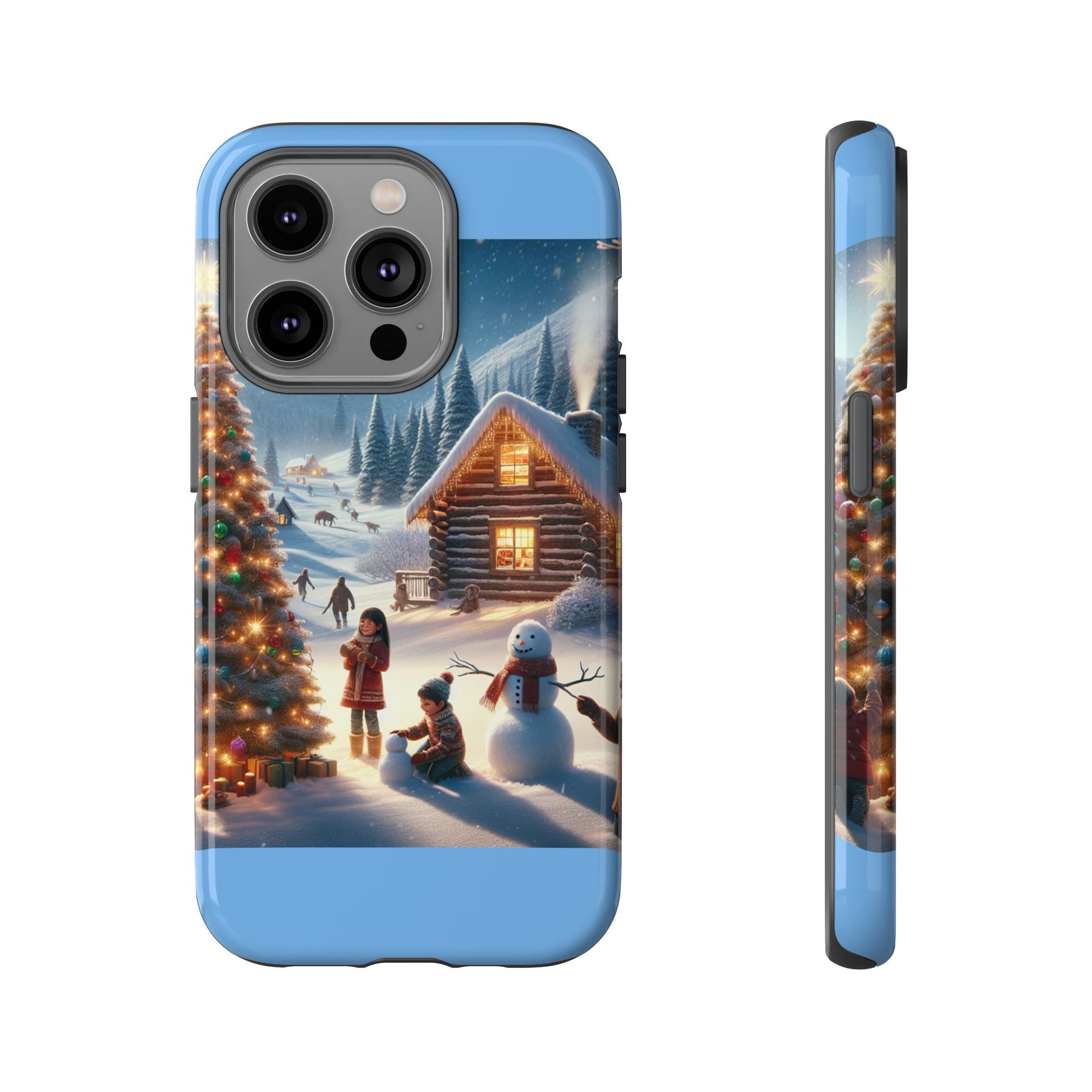 Winter Wonderland Phone Case, Holiday Gift for Him/Her, Cute Christmas Phone Cover, Unique Winter Scene Case, Festive Tech Accessories