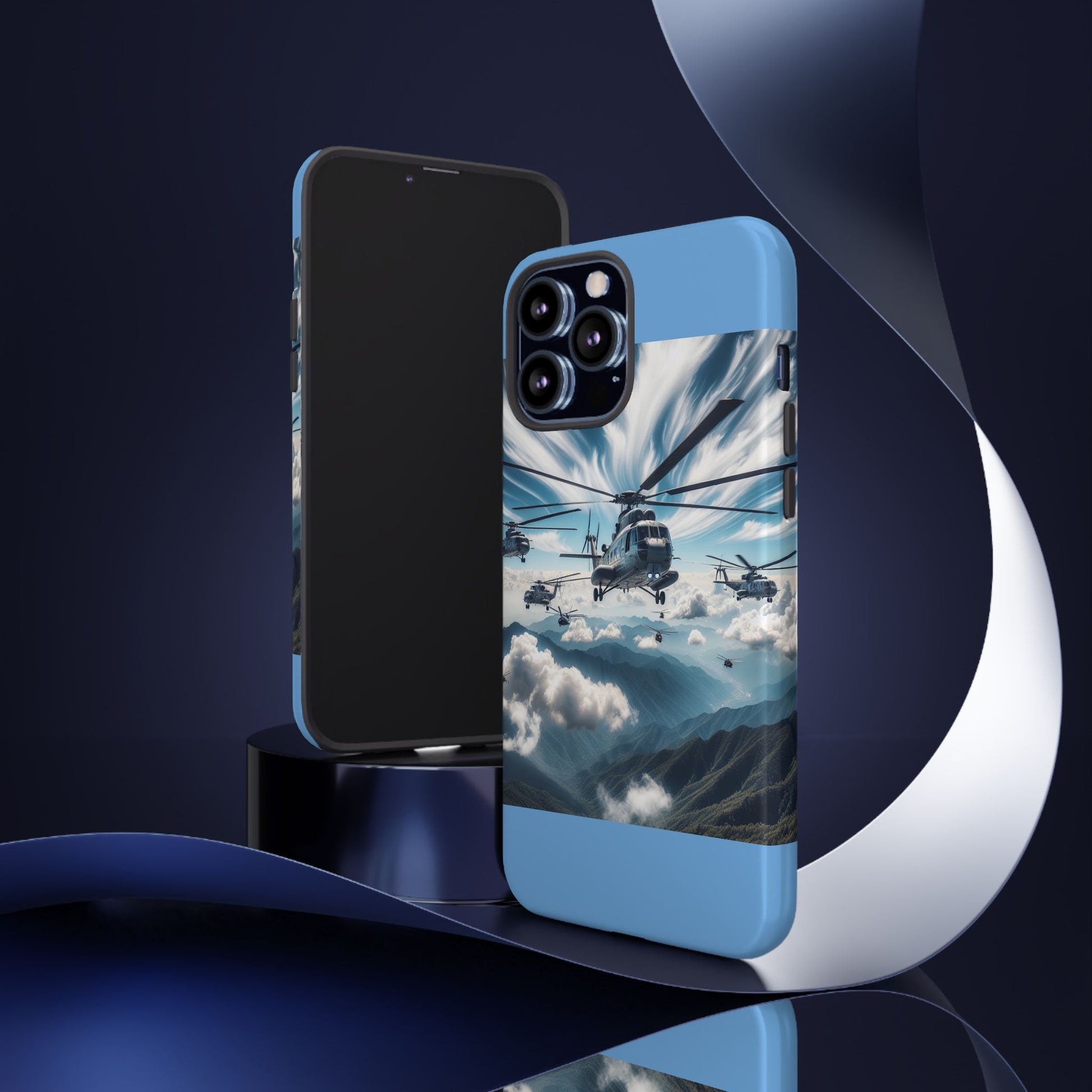 Tough Cases - Helicopter Design Phone Case, Military Style Cover, Unique Gift for Aviation Lovers, Durable Phone Protector, Hobbyist [...]