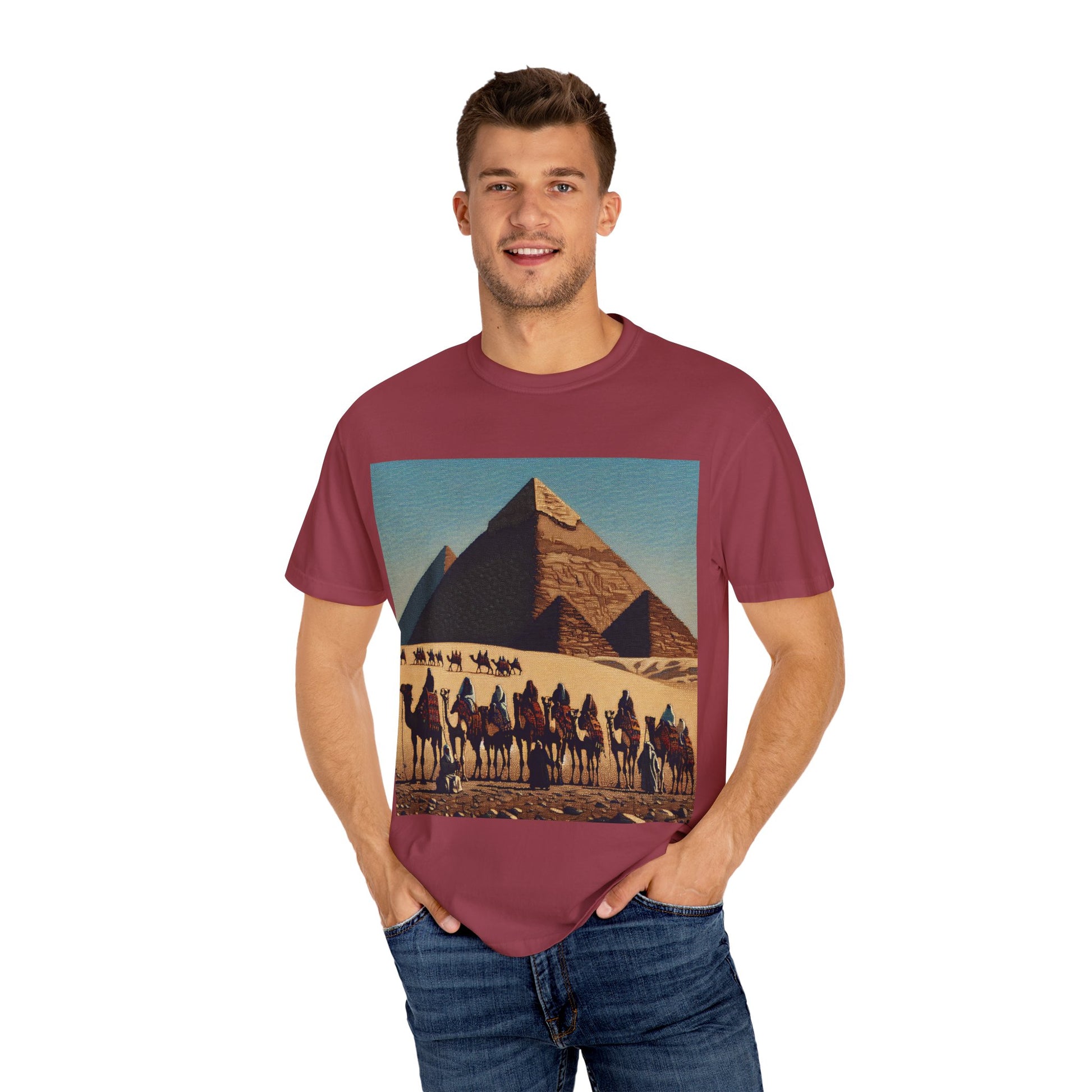 Desert Adventure Graphic Tee | Unisex Garment-Dyed T-shirt, Vintage Prints, Casual Wear, Travel Souvenir, Unique Gift