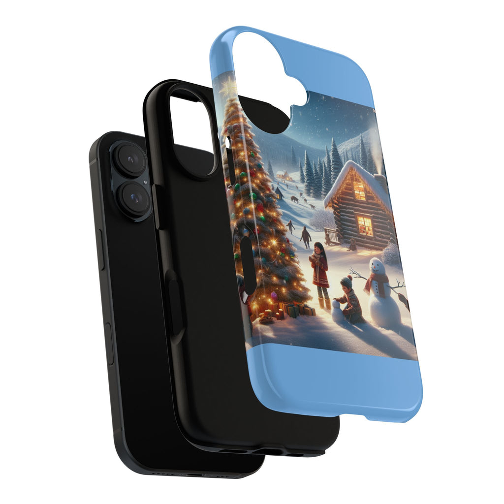 Winter Wonderland Phone Case, Holiday Gift for Him/Her, Cute Christmas Phone Cover, Unique Winter Scene Case, Festive Tech Accessories