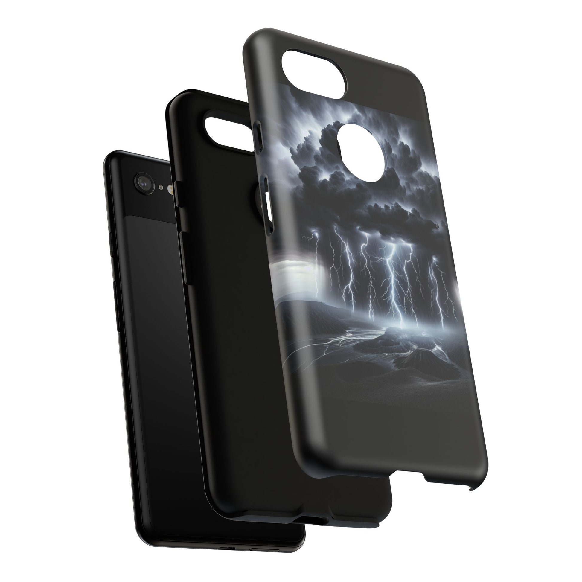 Tough Cases for the Bold: Stormy Thunder Phone Case, Lightning Protection, Durable Cover for Adventurers, Unique Gift for Nature [...]