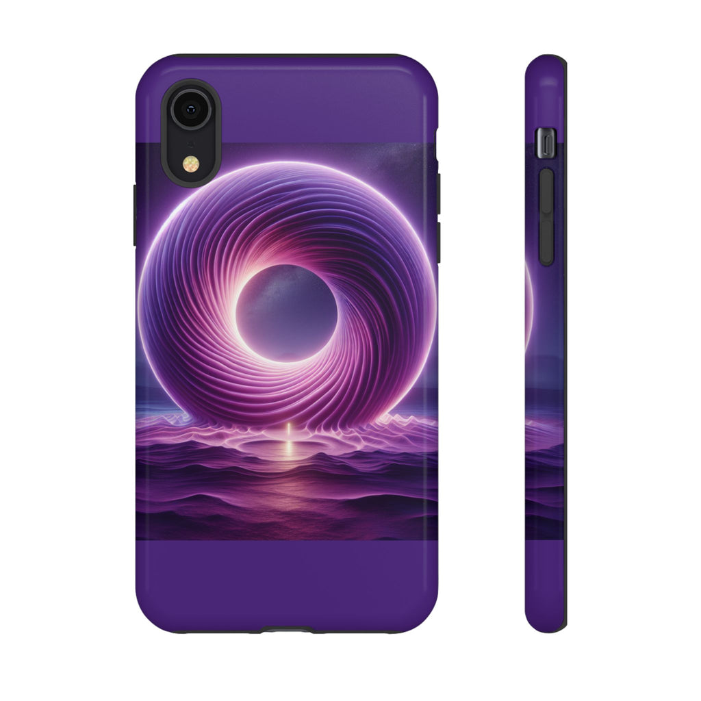 Colorful Phone Case with Swirling Design, Tough Phone Cover, Cosmic Phone Protector, Unique Gift for Tech Lovers, Stylish Smartphone Shell