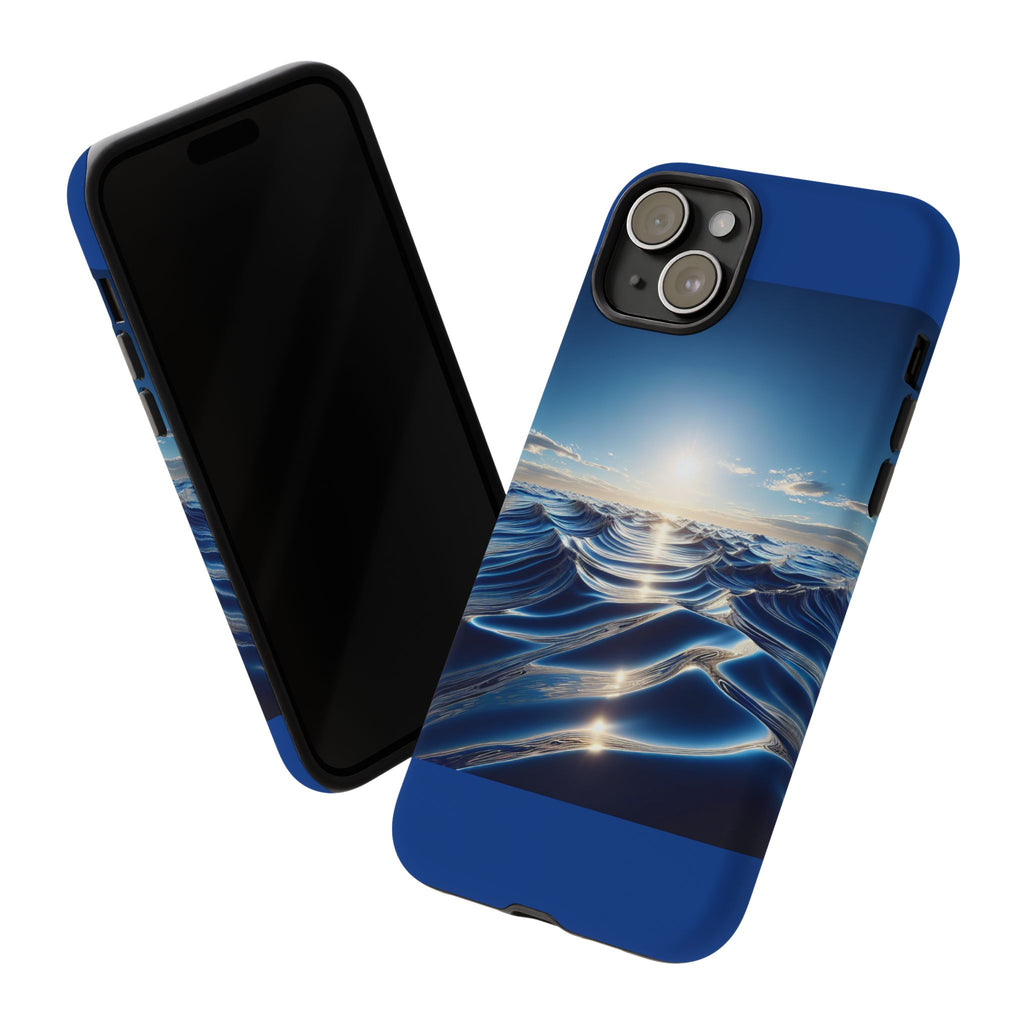 Ocean Wave Phone Case, Tough Phone Cover, Stylish Cell Case, Gift for Beach Lovers, Customizable Phone Accessory