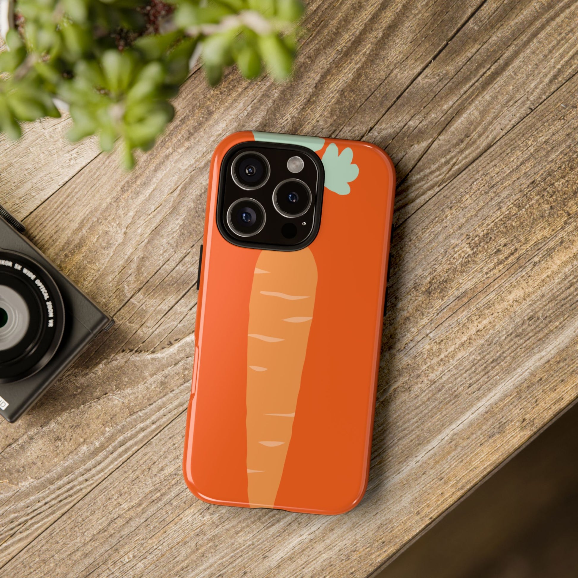 Tough Cases Carrot Phone Case, Cute Smartphone Cover, Fun Gift for Garden Lovers, Fall Decor, Vegan Accessories, Colorful Case