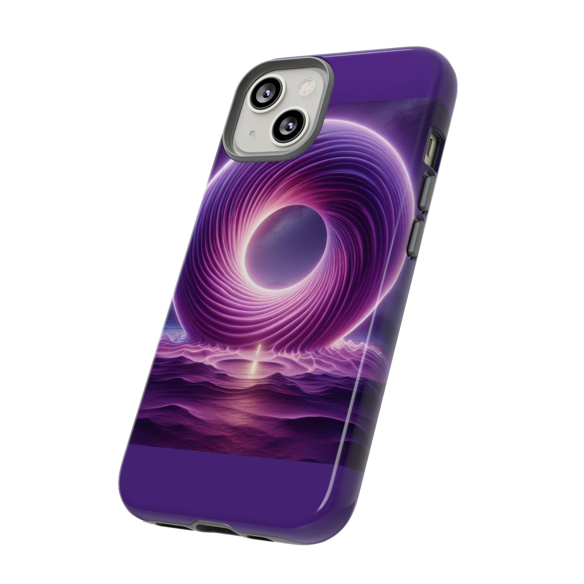 Colorful Phone Case with Swirling Design, Tough Phone Cover, Cosmic Phone Protector, Unique Gift for Tech Lovers, Stylish Smartphone Shell
