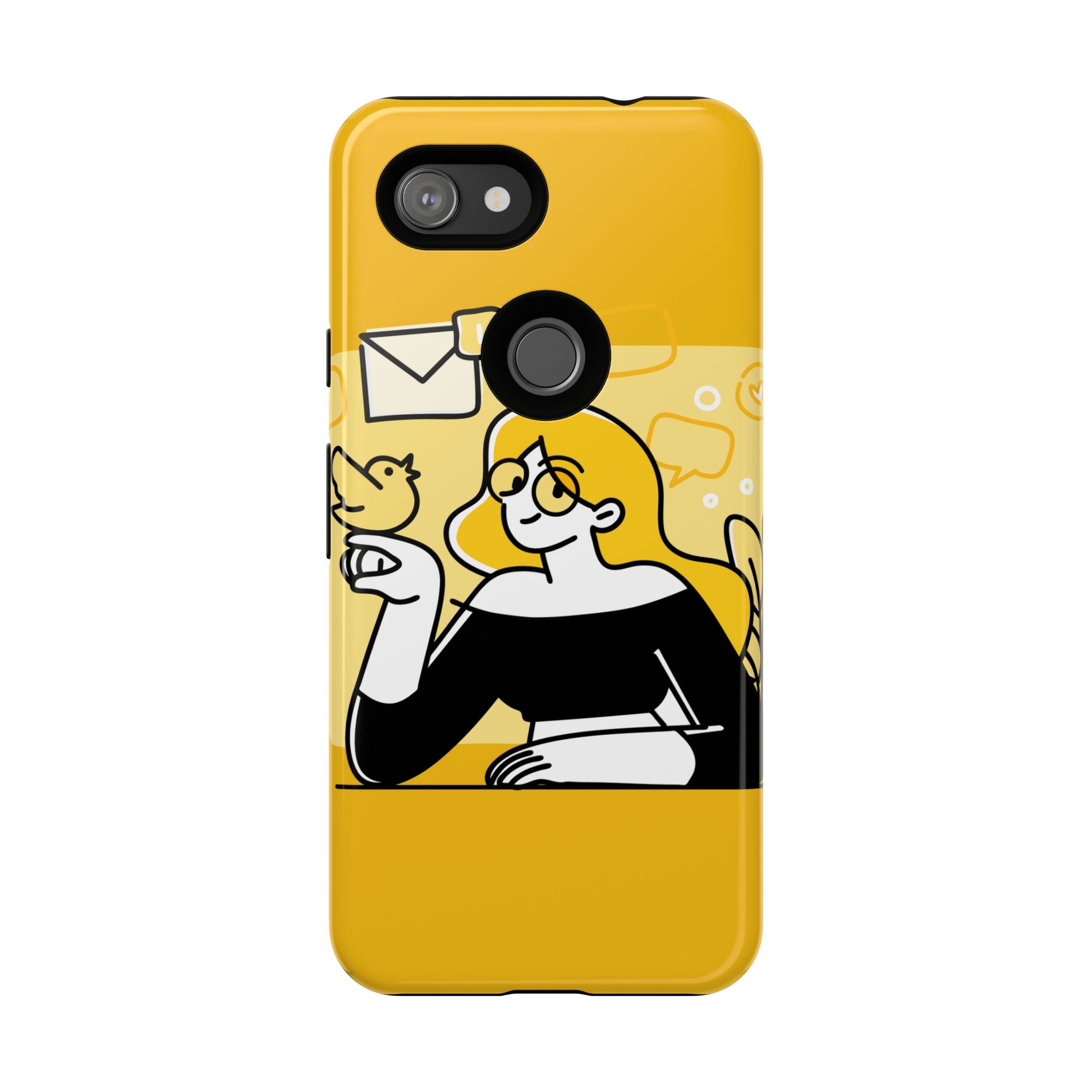 Chic Phone Case with Playful Design, Smartphone Cover, Unique Gift, Trendy Accessory, Eco-Friendly Case