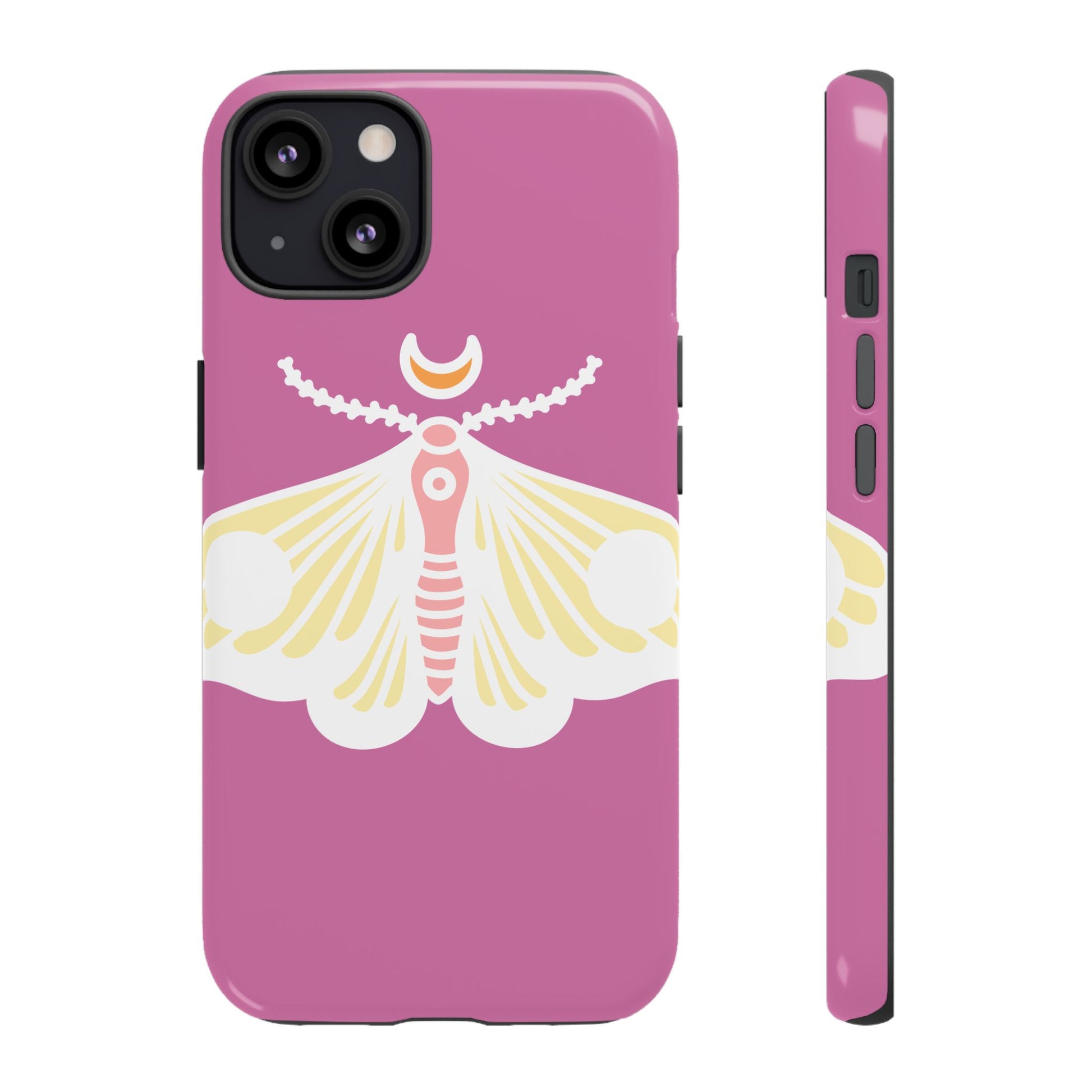 Colorful Moth Phone Case | Tough Cases for iPhone, Unique Gift, Nature Lovers, Boho Style, Trendy Accessories