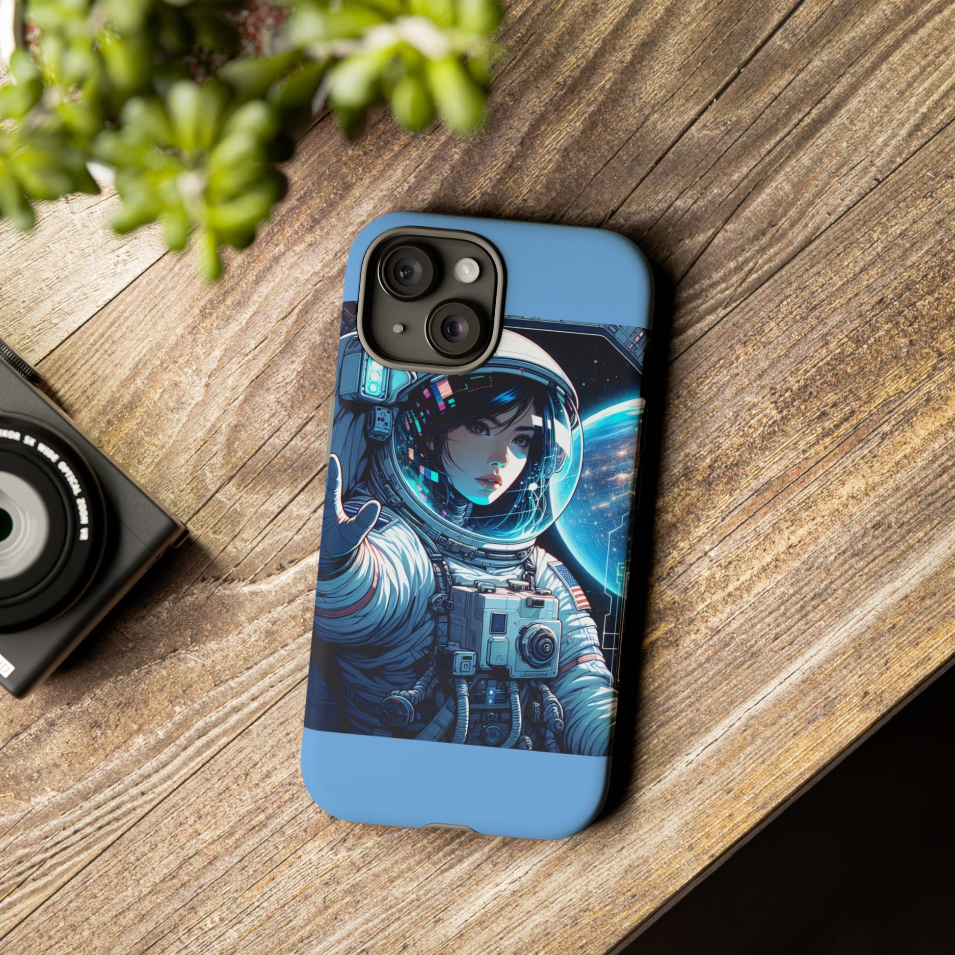 Astronaut Phone Case, Space-Themed Tough Case, Unique Gift for Science Lovers, Trendy Protection for Smartphones, Cool Tech Accessories
