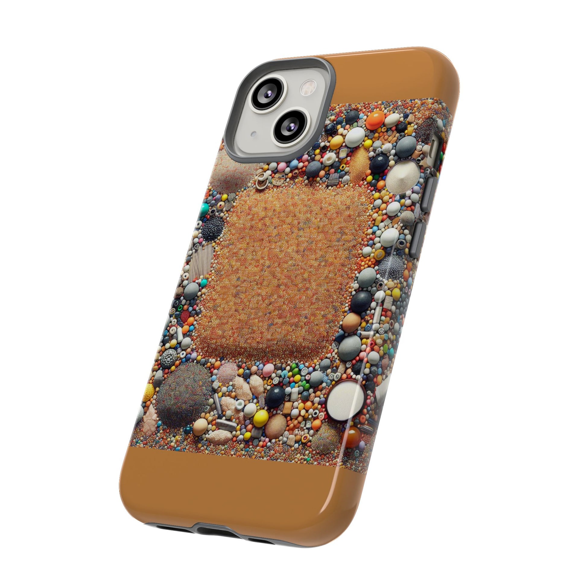 Colorful Phone Case with Unique Texture, Tough Case, Phone Accessory, Trendy Design, Gift for Tech Lovers, Durable Protection
