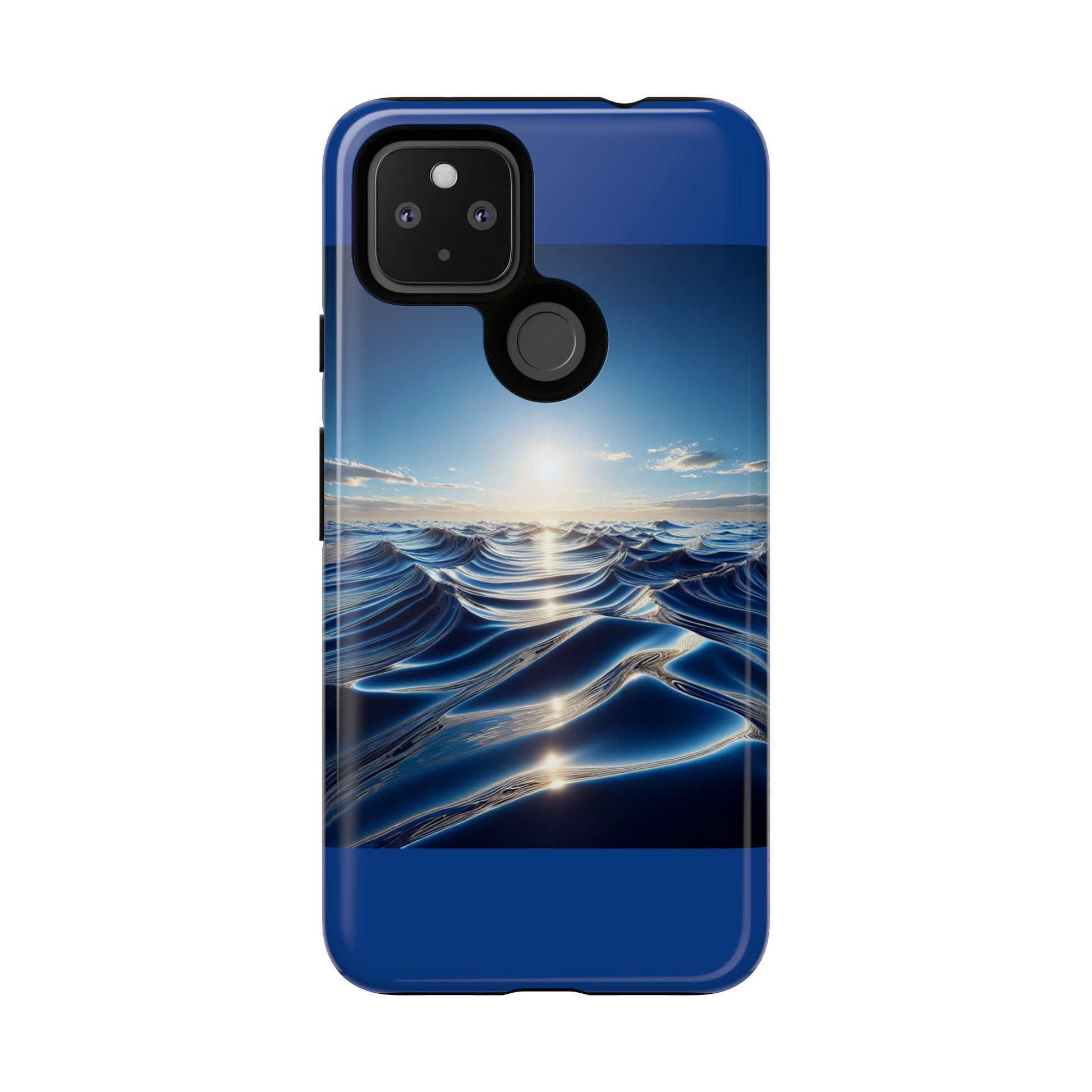 Ocean Wave Phone Case, Tough Phone Cover, Stylish Cell Case, Gift for Beach Lovers, Customizable Phone Accessory