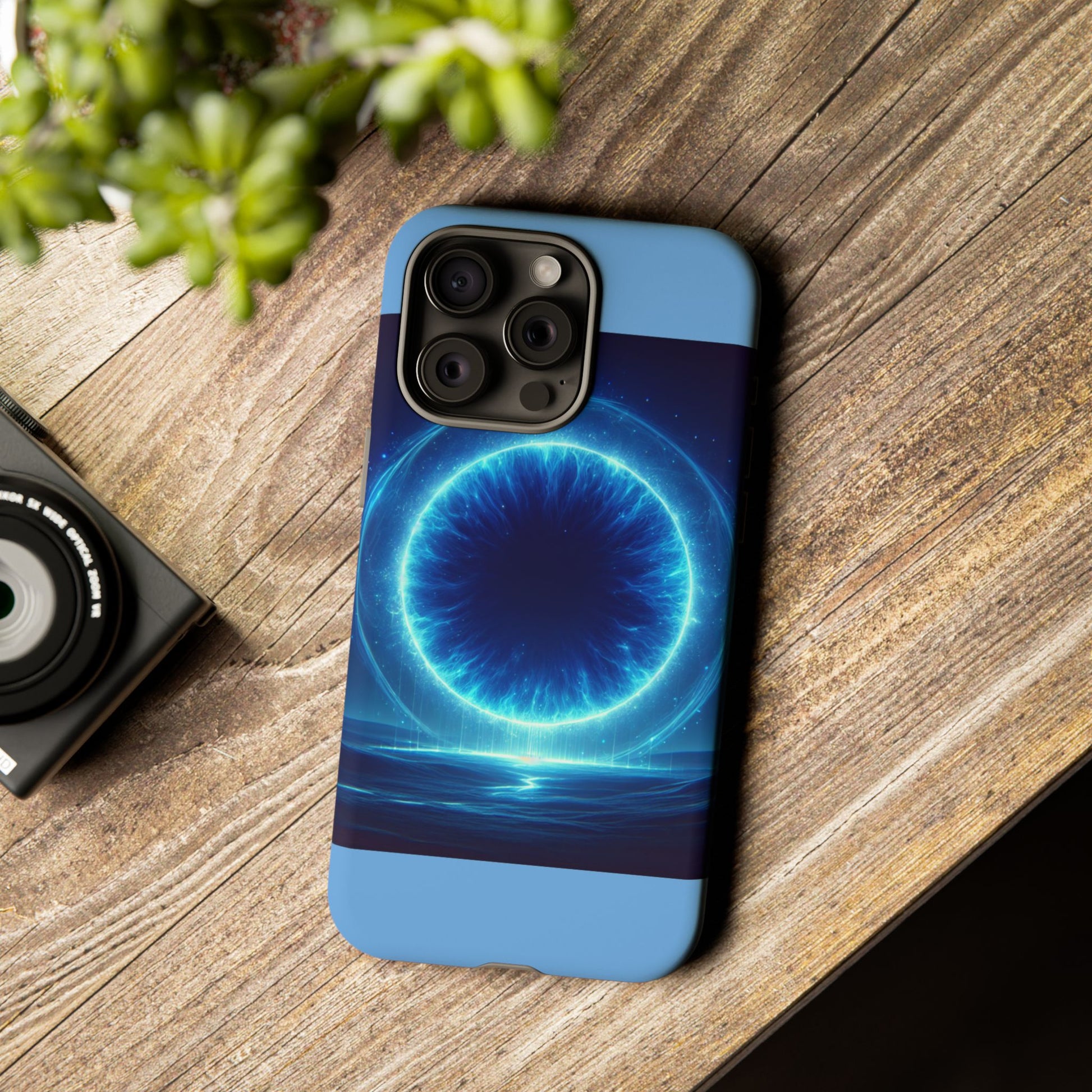 Blue Galaxy Phone Case, Tough Phone Cover, Cosmic Protection Case, Space Design, Gift for Space Lovers