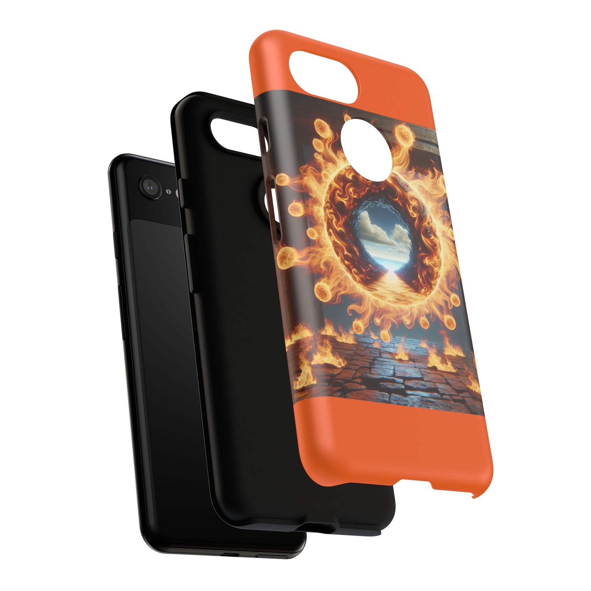 Vibrant Phone Case, Tough Cases for Gamers, Fire Element Phone Cover, Unique Protector, Game Lover Gifts