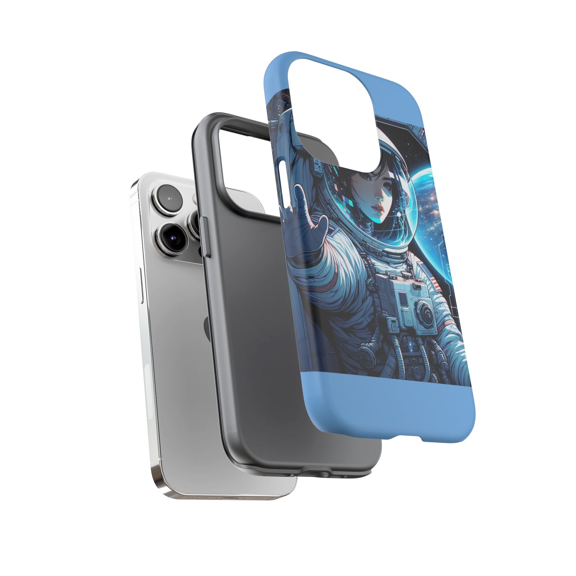 Astronaut Phone Case, Space-Themed Tough Case, Unique Gift for Science Lovers, Trendy Protection for Smartphones, Cool Tech Accessories