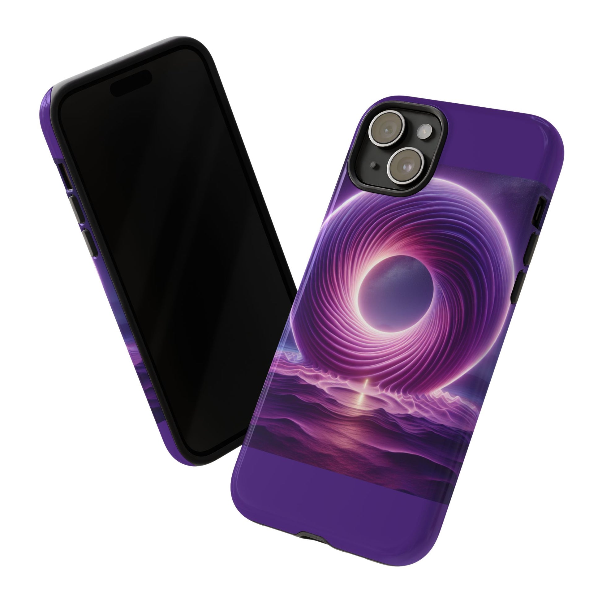 Colorful Phone Case with Swirling Design, Tough Phone Cover, Cosmic Phone Protector, Unique Gift for Tech Lovers, Stylish Smartphone Shell