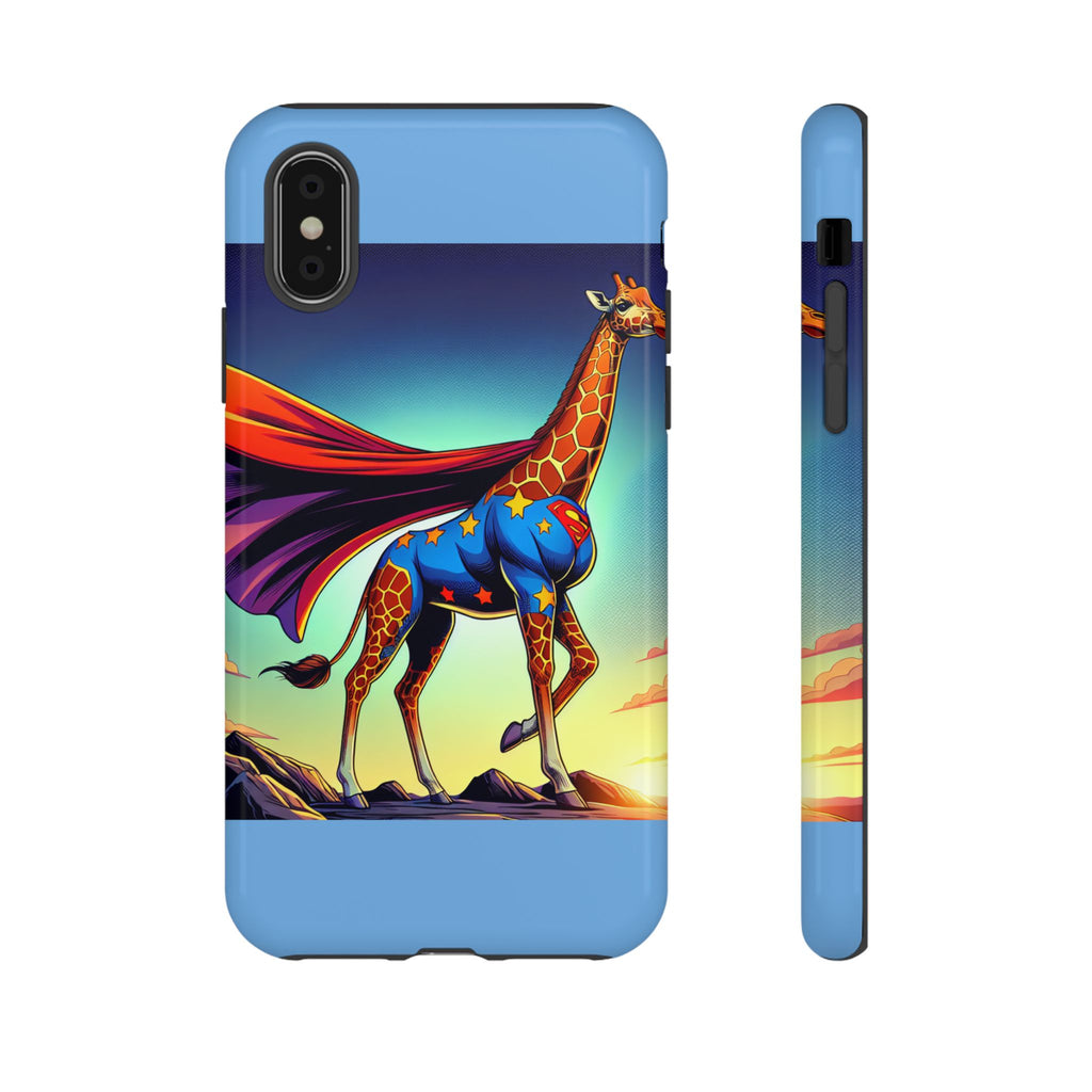 Superhero Giraffe Phone Case | Tough Cases, Unique Gifts, Animal Lover Accessories, Fun Tech Protectors, Cute Phone Covers, Birthday Gift
