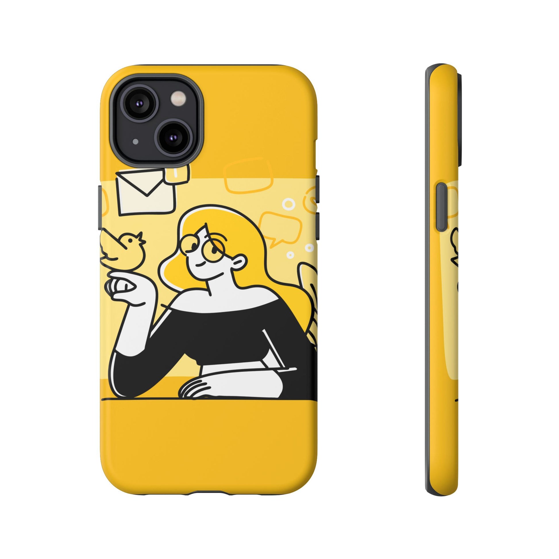 Chic Phone Case with Playful Design, Smartphone Cover, Unique Gift, Trendy Accessory, Eco-Friendly Case