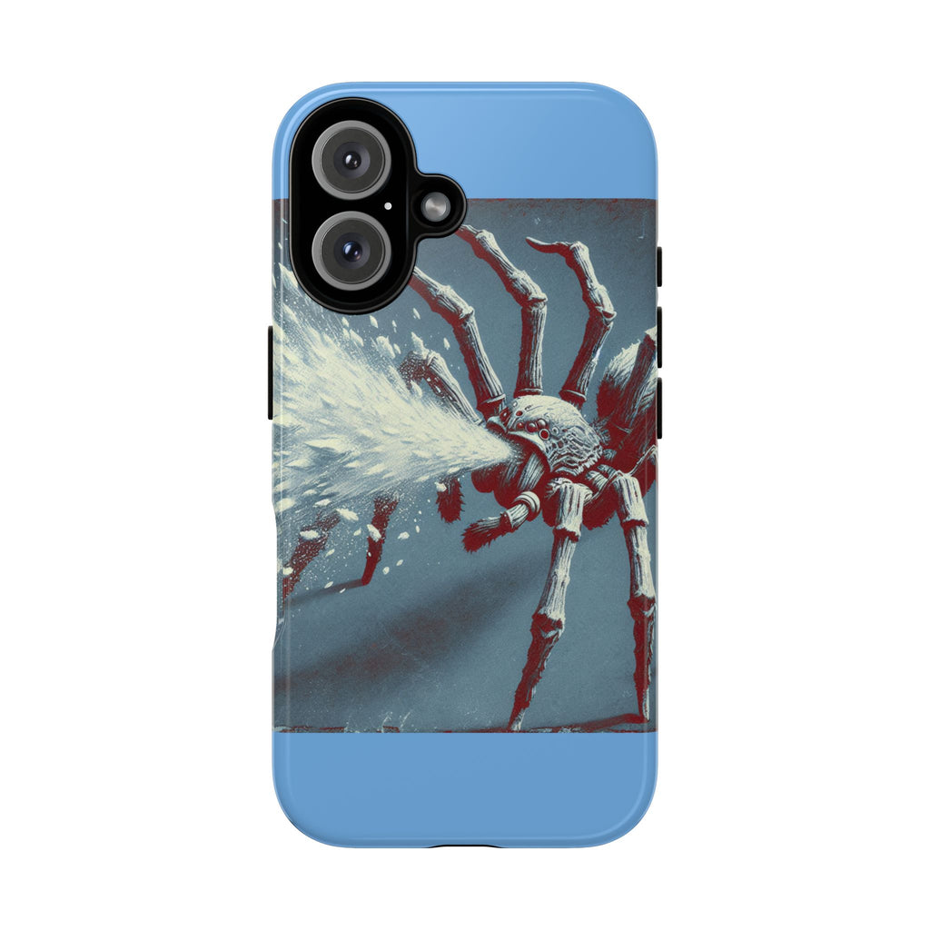 Spider Spray Phone Case, Tough Phone Cover, Unique Gift for Insect Lovers, Halloween Decor, Eco-Friendly Case
