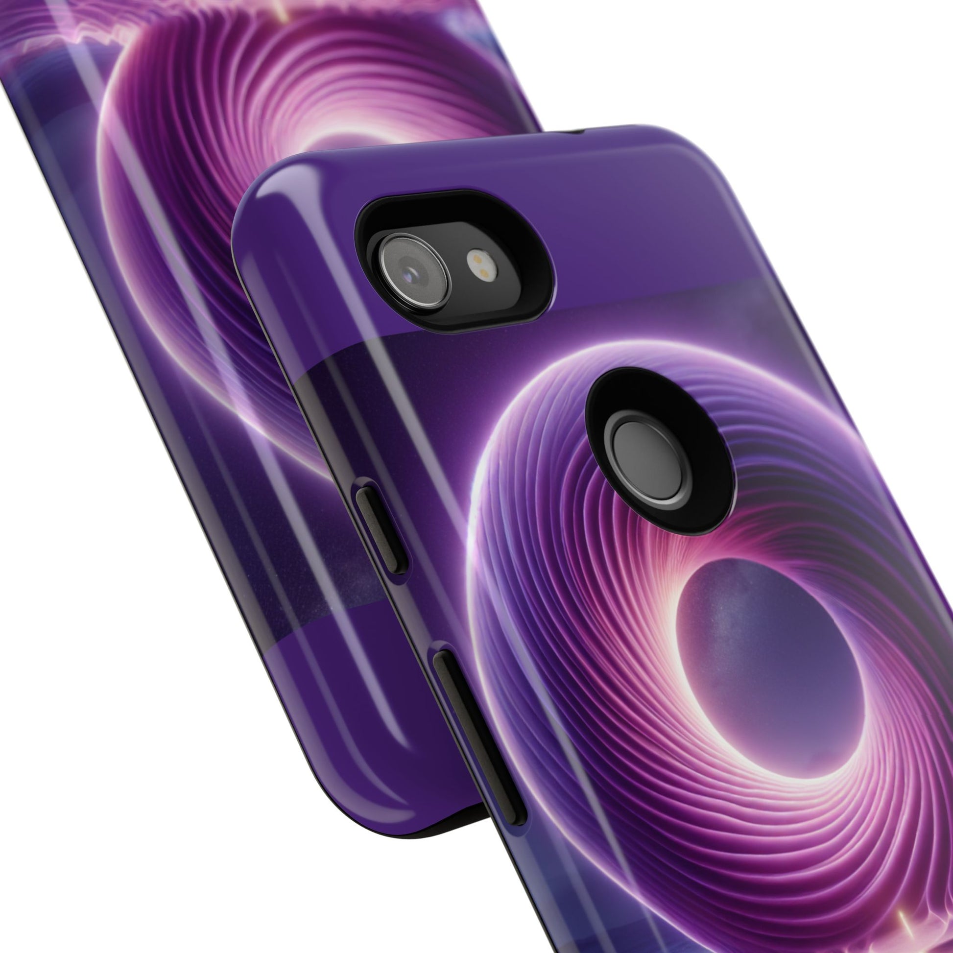 Colorful Phone Case with Swirling Design, Tough Phone Cover, Cosmic Phone Protector, Unique Gift for Tech Lovers, Stylish Smartphone Shell