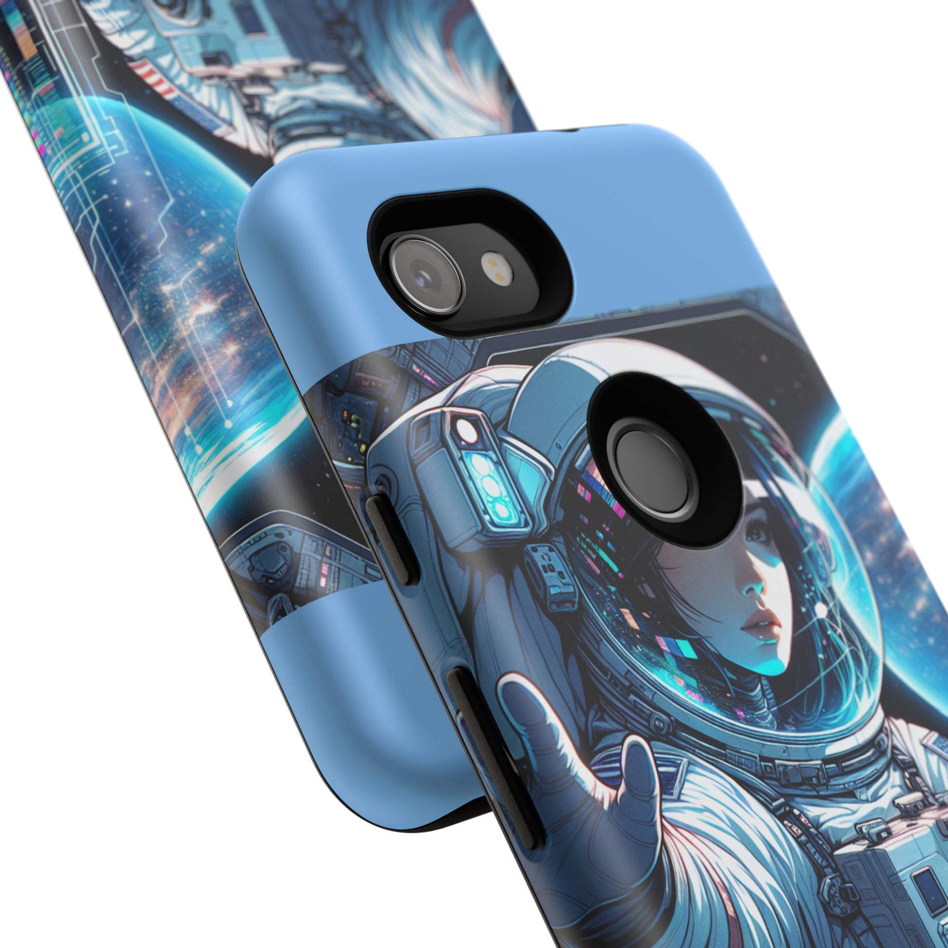 Astronaut Phone Case, Space-Themed Tough Case, Unique Gift for Science Lovers, Trendy Protection for Smartphones, Cool Tech Accessories