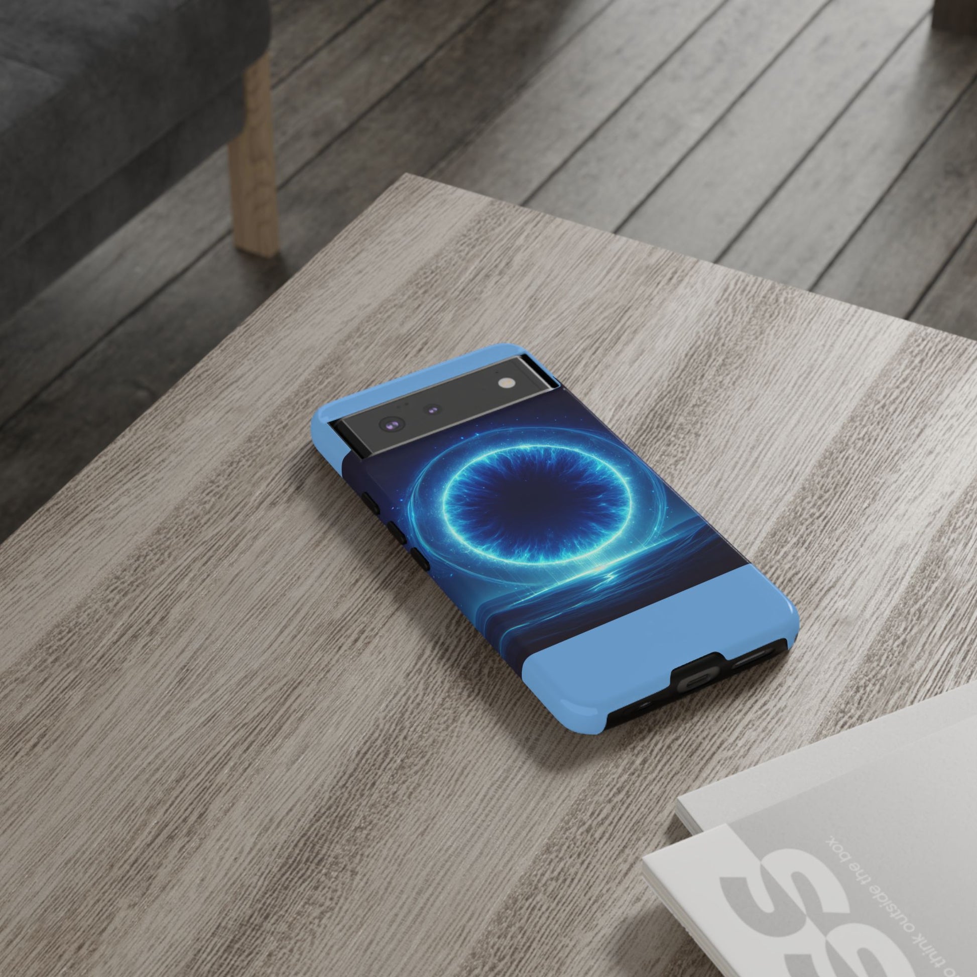 Blue Galaxy Phone Case, Tough Phone Cover, Cosmic Protection Case, Space Design, Gift for Space Lovers
