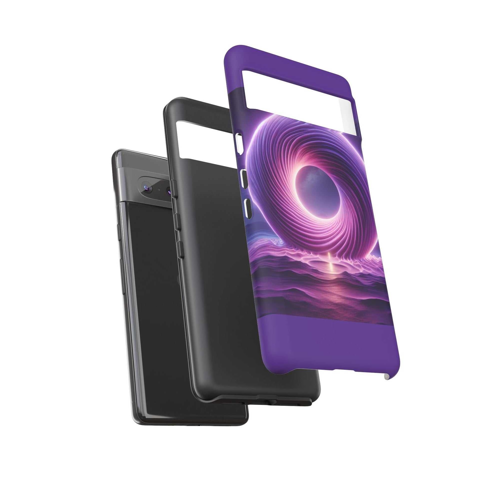 Colorful Phone Case with Swirling Design, Tough Phone Cover, Cosmic Phone Protector, Unique Gift for Tech Lovers, Stylish Smartphone Shell
