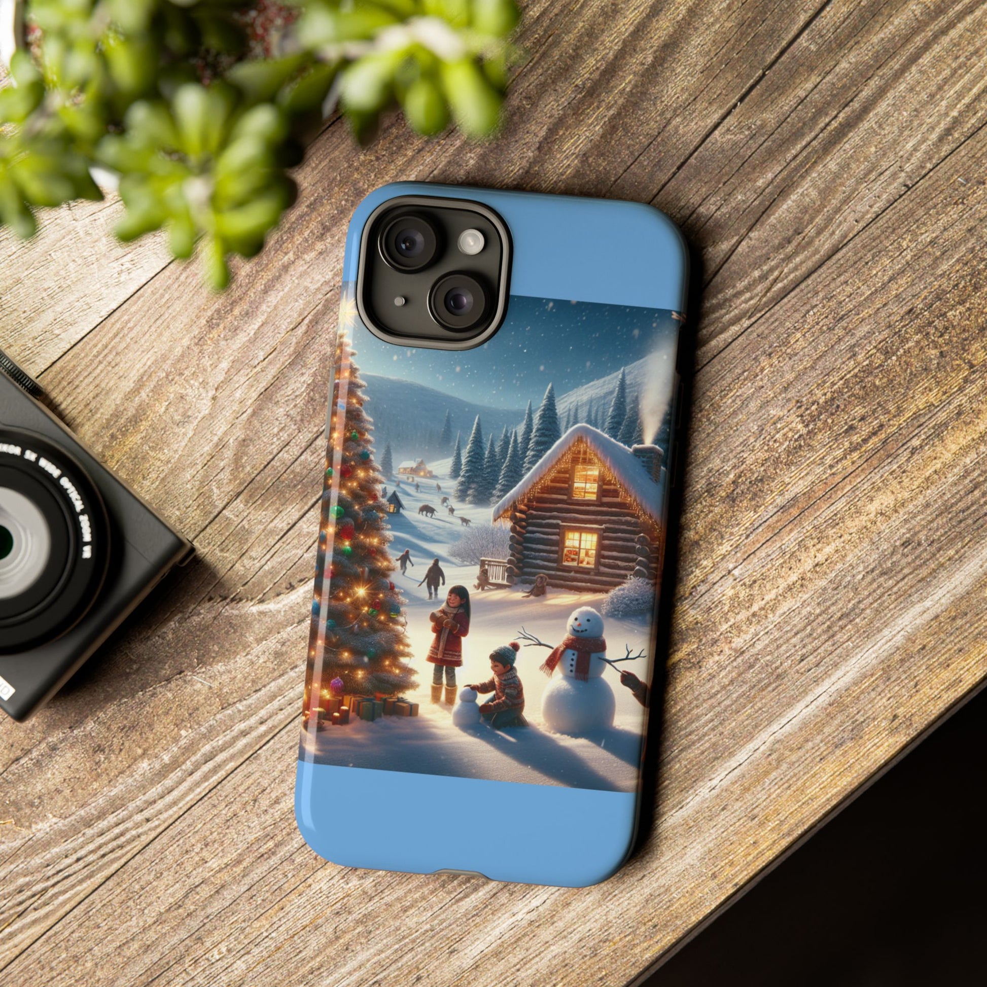 Winter Wonderland Phone Case, Holiday Gift for Him/Her, Cute Christmas Phone Cover, Unique Winter Scene Case, Festive Tech Accessories