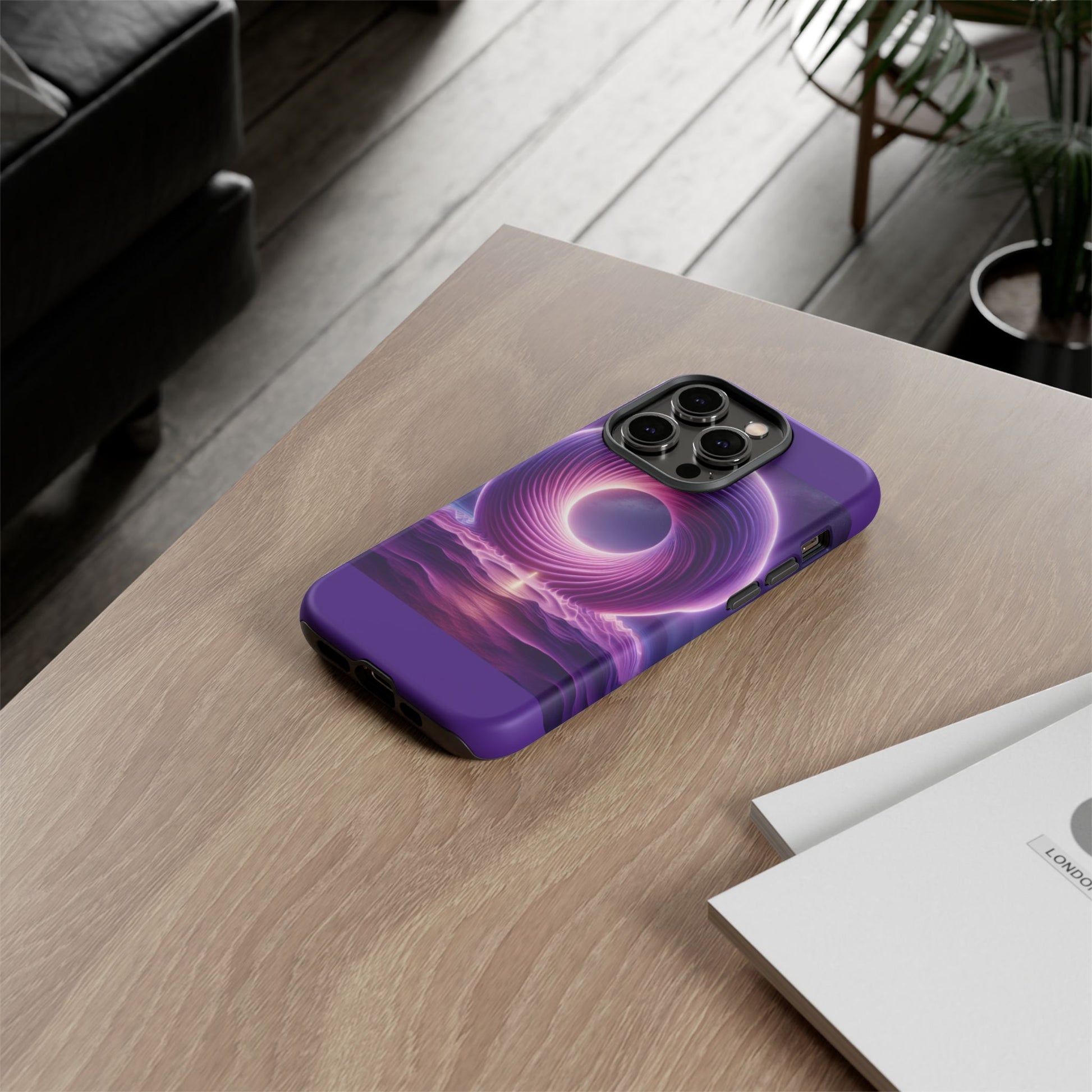 Colorful Phone Case with Swirling Design, Tough Phone Cover, Cosmic Phone Protector, Unique Gift for Tech Lovers, Stylish Smartphone Shell