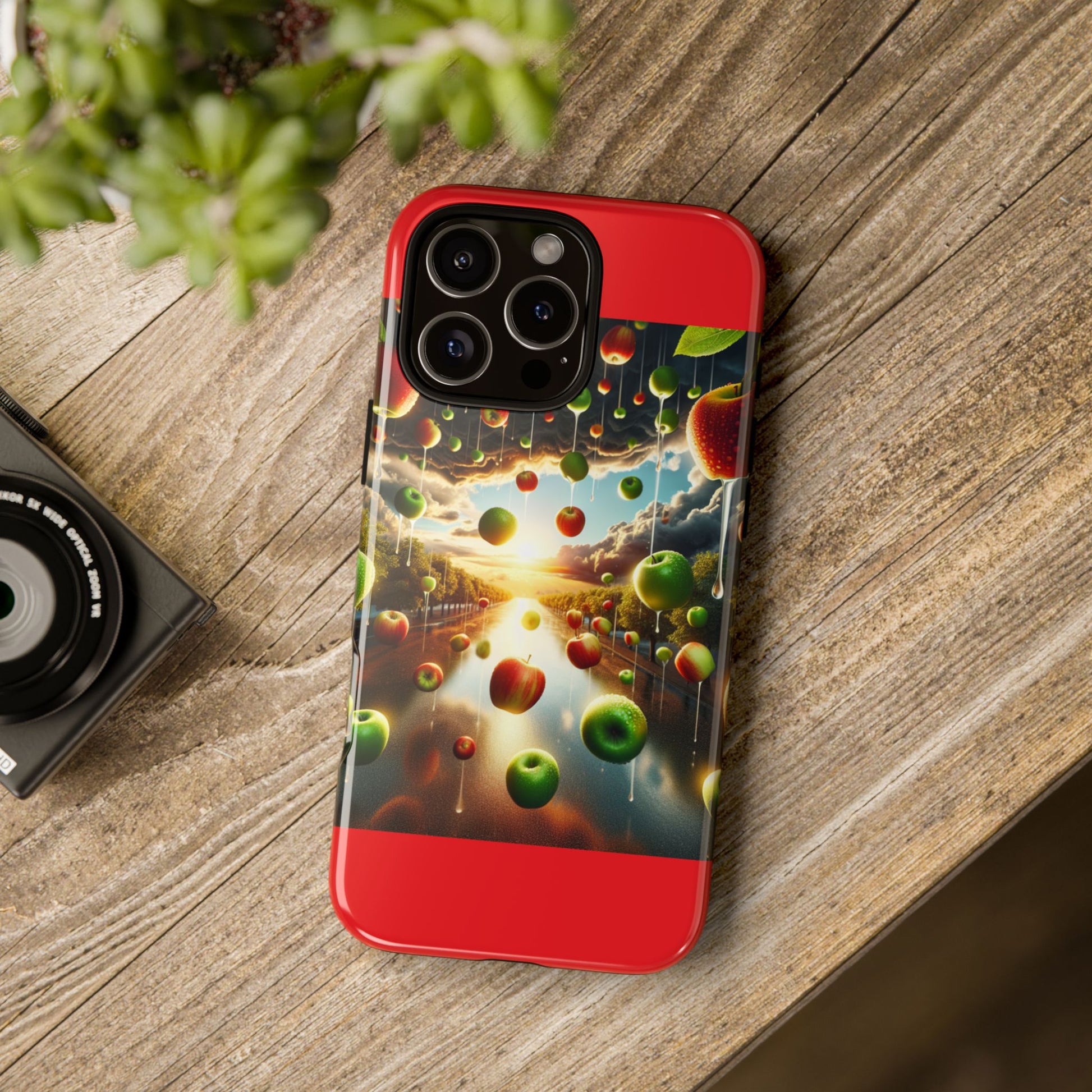 Vibrant Phone Case with Artistic Apple Design, Unique Gift for Art Lovers, Trendy Accessory for Any Occasion, Stylish Smartphone Cover