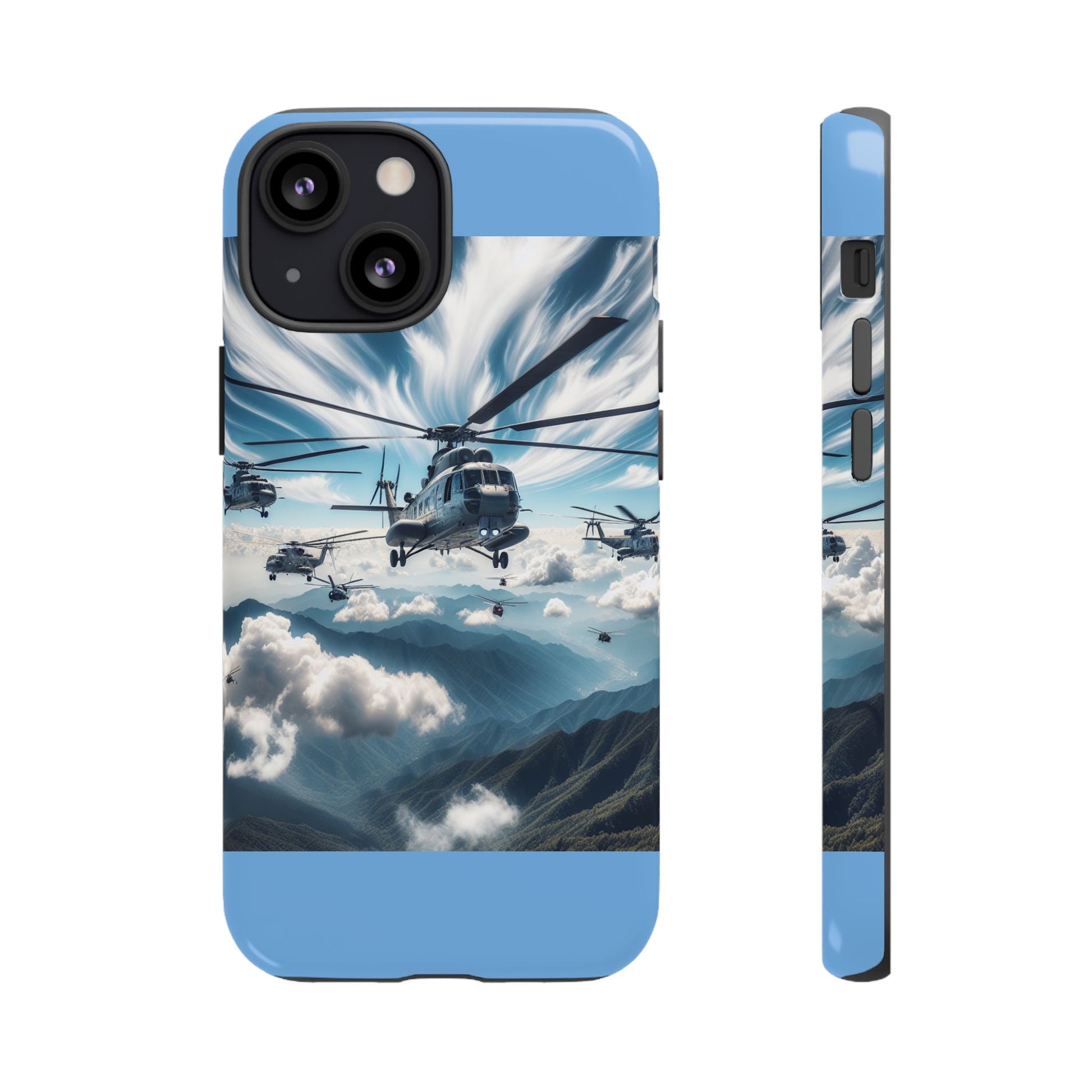 Tough Cases - Helicopter Design Phone Case, Military Style Cover, Unique Gift for Aviation Lovers, Durable Phone Protector, Hobbyist [...]