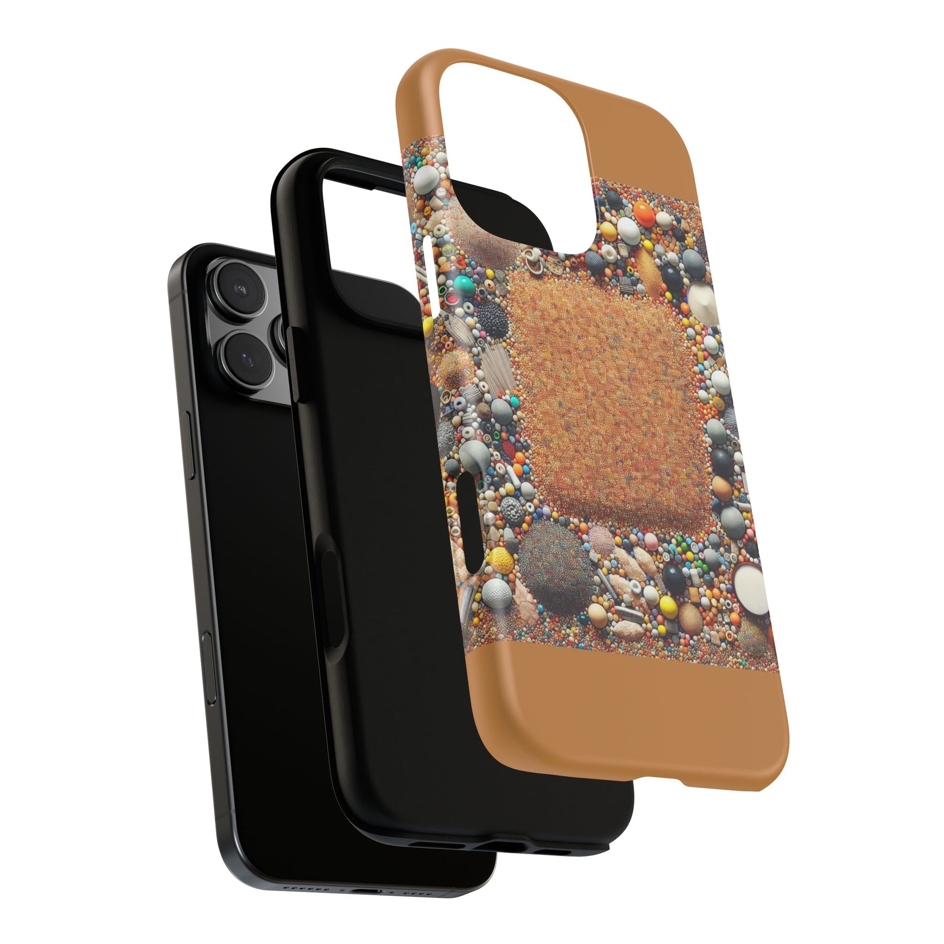 Colorful Phone Case with Unique Texture, Tough Case, Phone Accessory, Trendy Design, Gift for Tech Lovers, Durable Protection