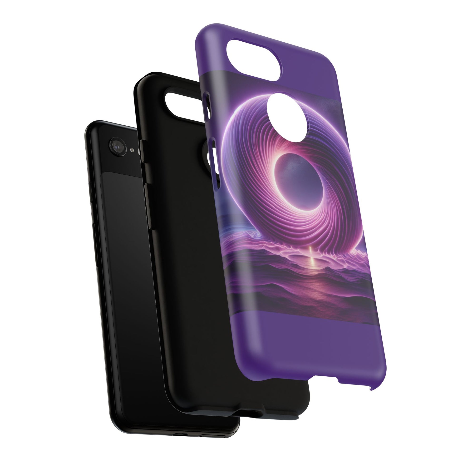 Colorful Phone Case with Swirling Design, Tough Phone Cover, Cosmic Phone Protector, Unique Gift for Tech Lovers, Stylish Smartphone Shell