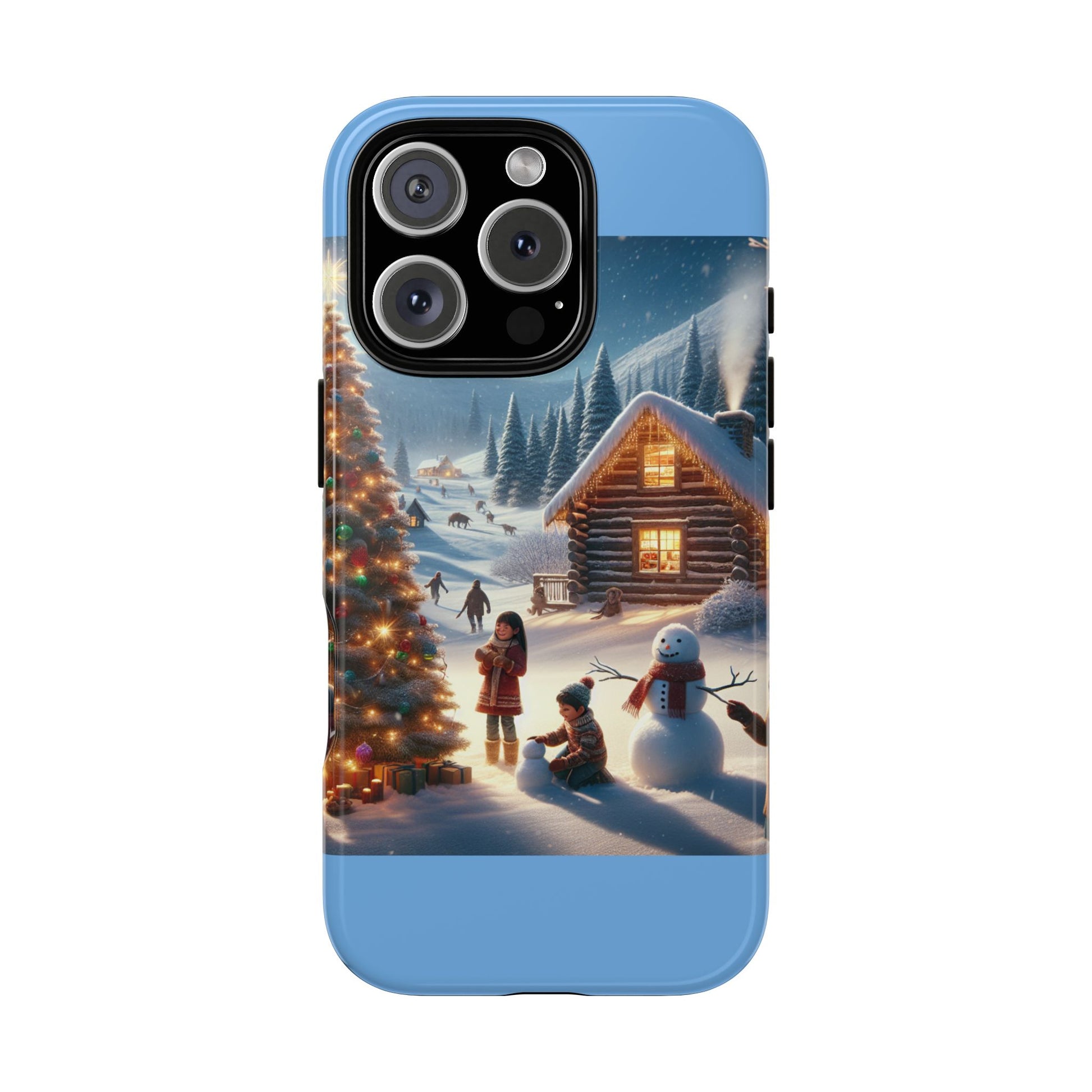 Winter Wonderland Phone Case, Holiday Gift for Him/Her, Cute Christmas Phone Cover, Unique Winter Scene Case, Festive Tech Accessories