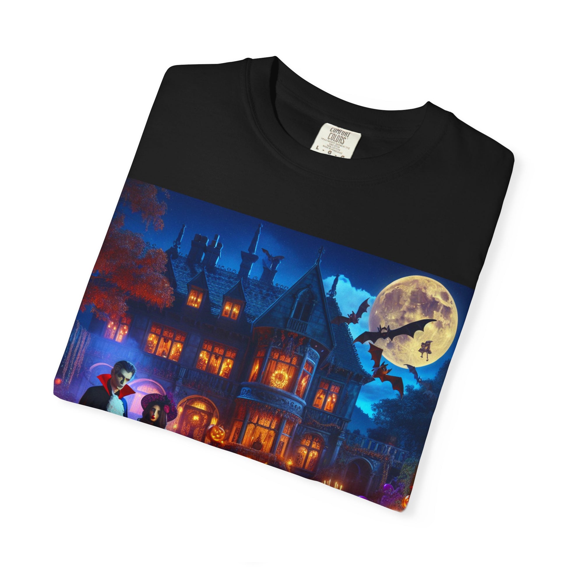Halloween Vintage-Inspired Unisex T-shirt, Spooky Autumn Tee, Witch and Pumpkin Shirt, Trick or Treat Apparel, Halloween Costume Top