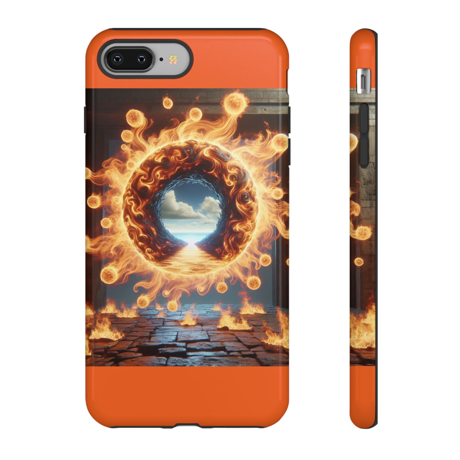 Vibrant Phone Case, Tough Cases for Gamers, Fire Element Phone Cover, Unique Protector, Game Lover Gifts