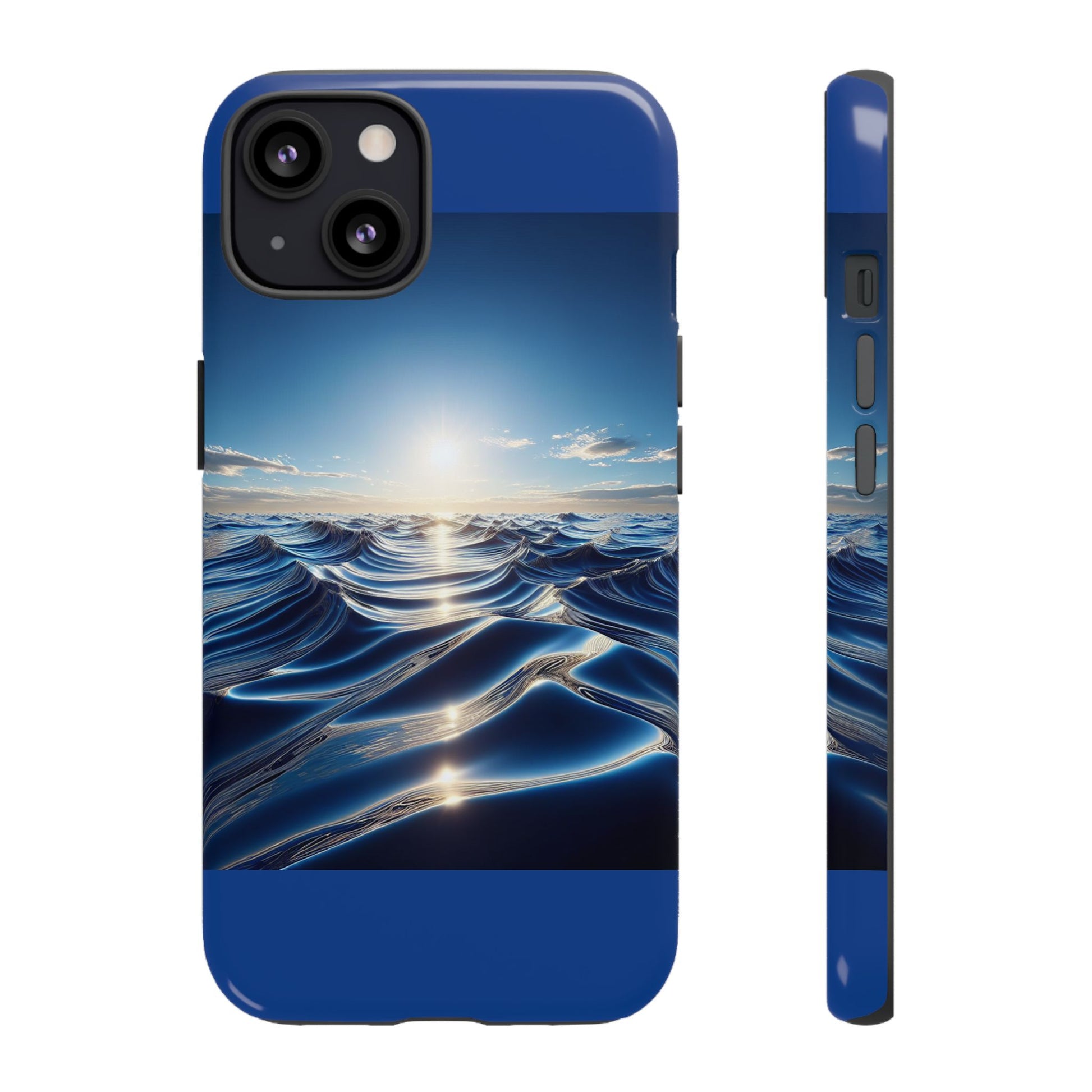 Ocean Wave Phone Case, Tough Phone Cover, Stylish Cell Case, Gift for Beach Lovers, Customizable Phone Accessory