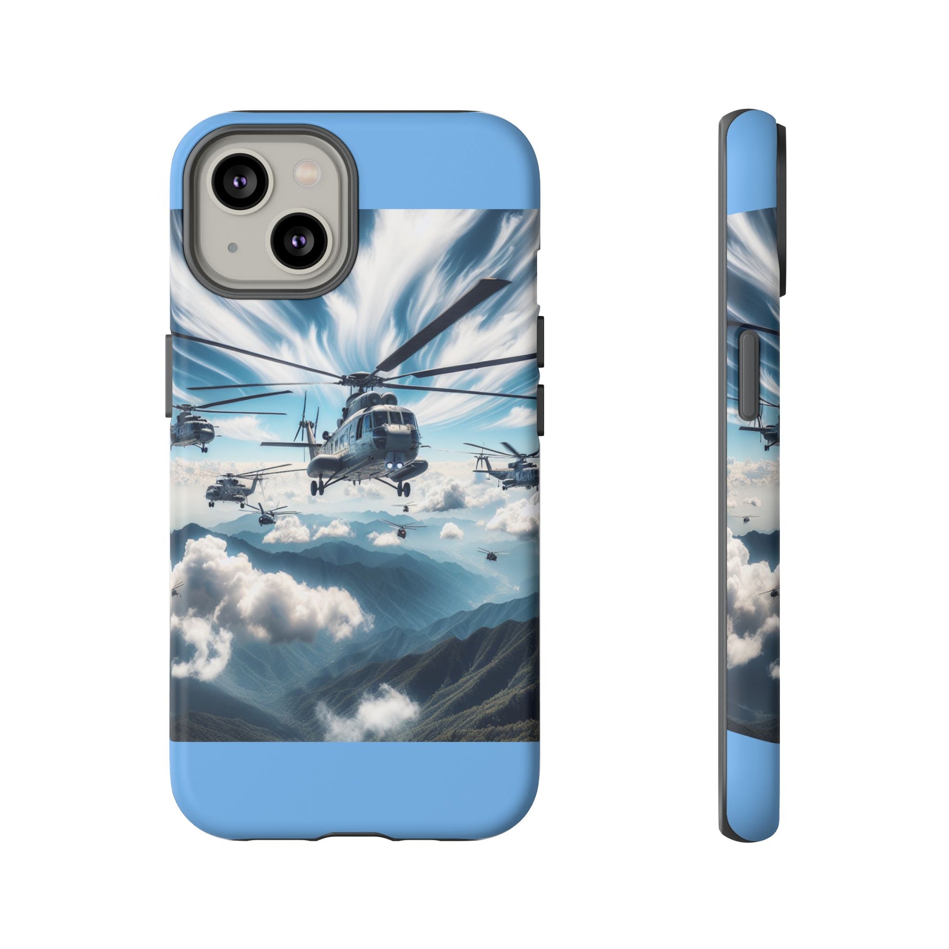 Tough Cases - Helicopter Design Phone Case, Military Style Cover, Unique Gift for Aviation Lovers, Durable Phone Protector, Hobbyist [...]