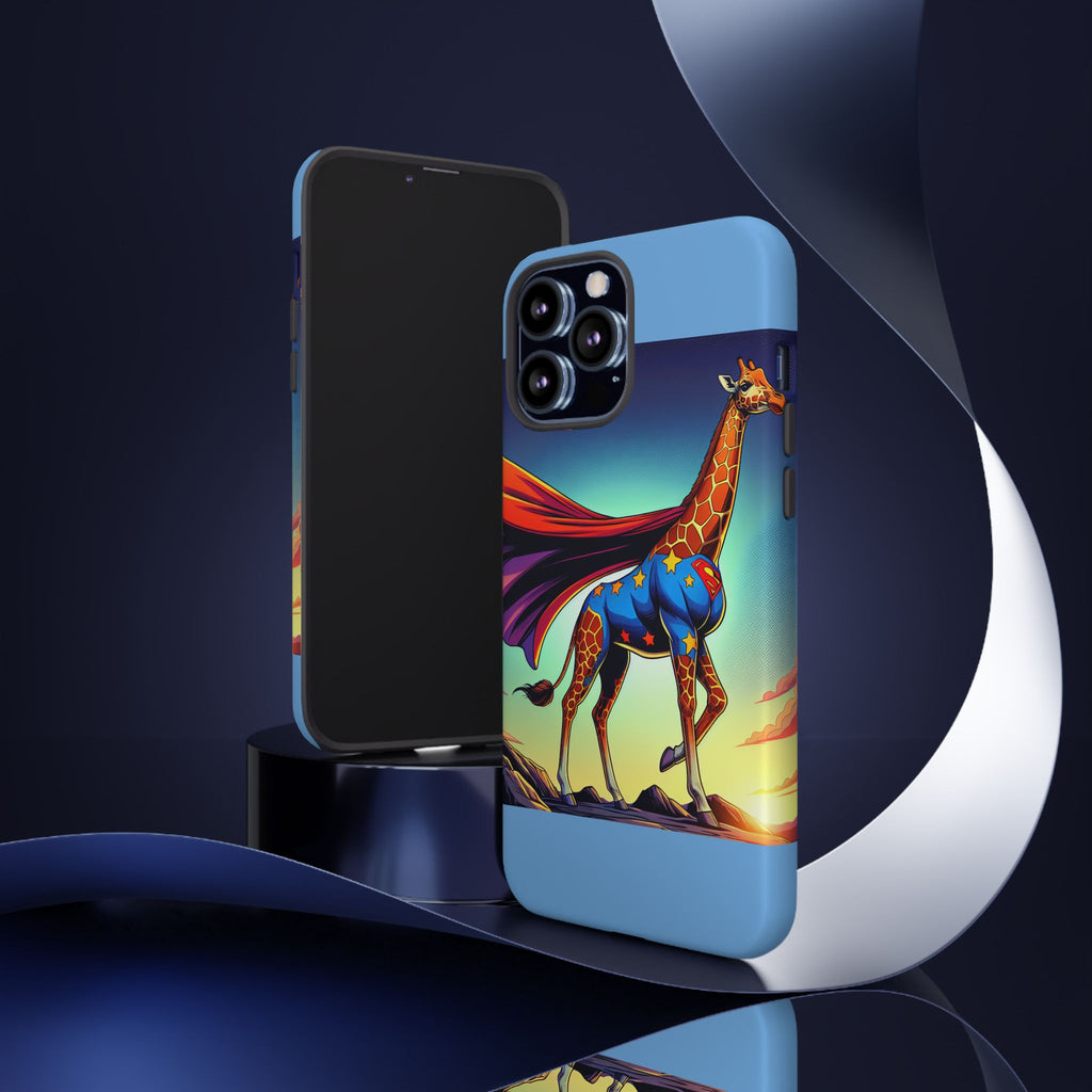 Superhero Giraffe Phone Case | Tough Cases, Unique Gifts, Animal Lover Accessories, Fun Tech Protectors, Cute Phone Covers, Birthday Gift