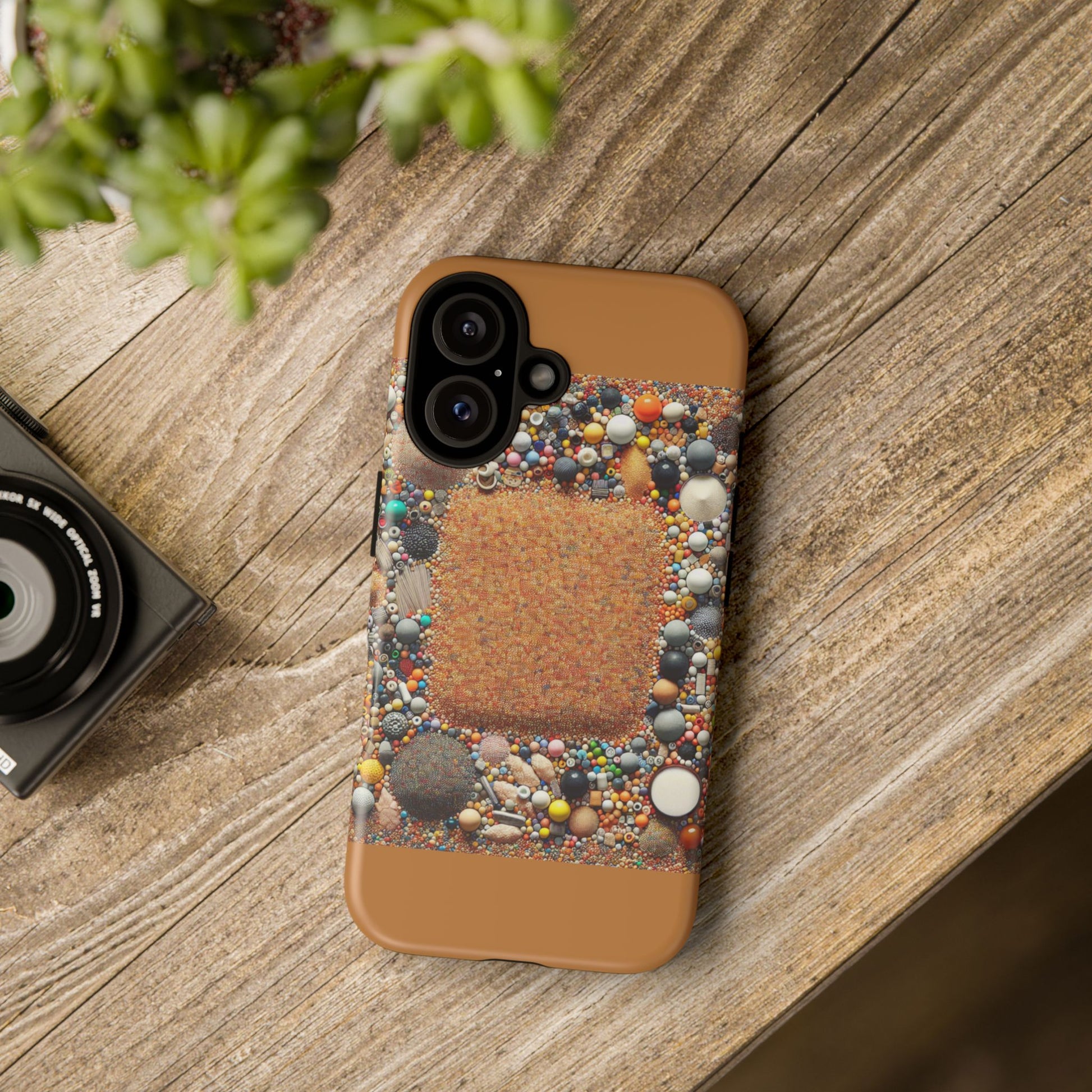 Colorful Phone Case with Unique Texture, Tough Case, Phone Accessory, Trendy Design, Gift for Tech Lovers, Durable Protection