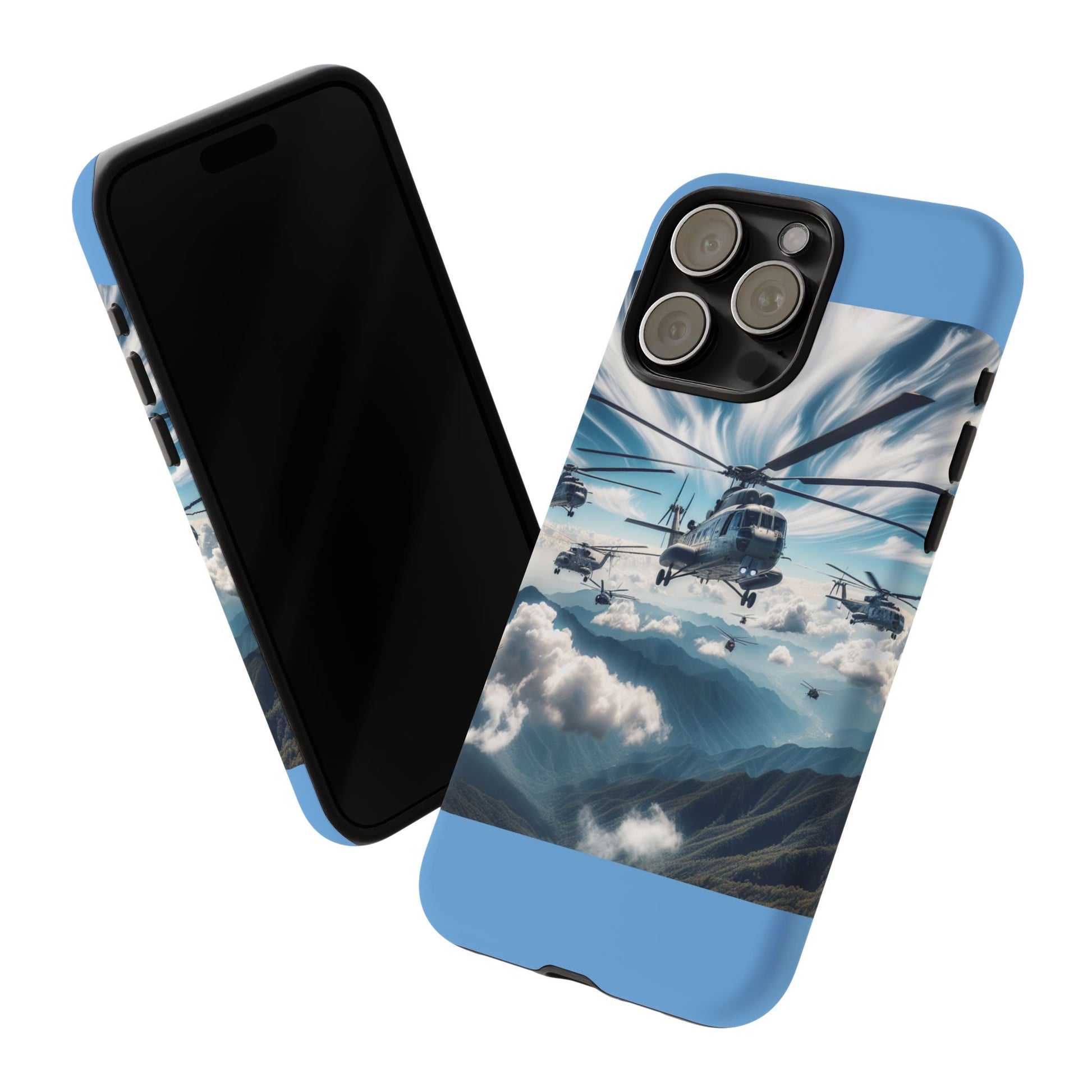 Tough Cases - Helicopter Design Phone Case, Military Style Cover, Unique Gift for Aviation Lovers, Durable Phone Protector, Hobbyist [...]