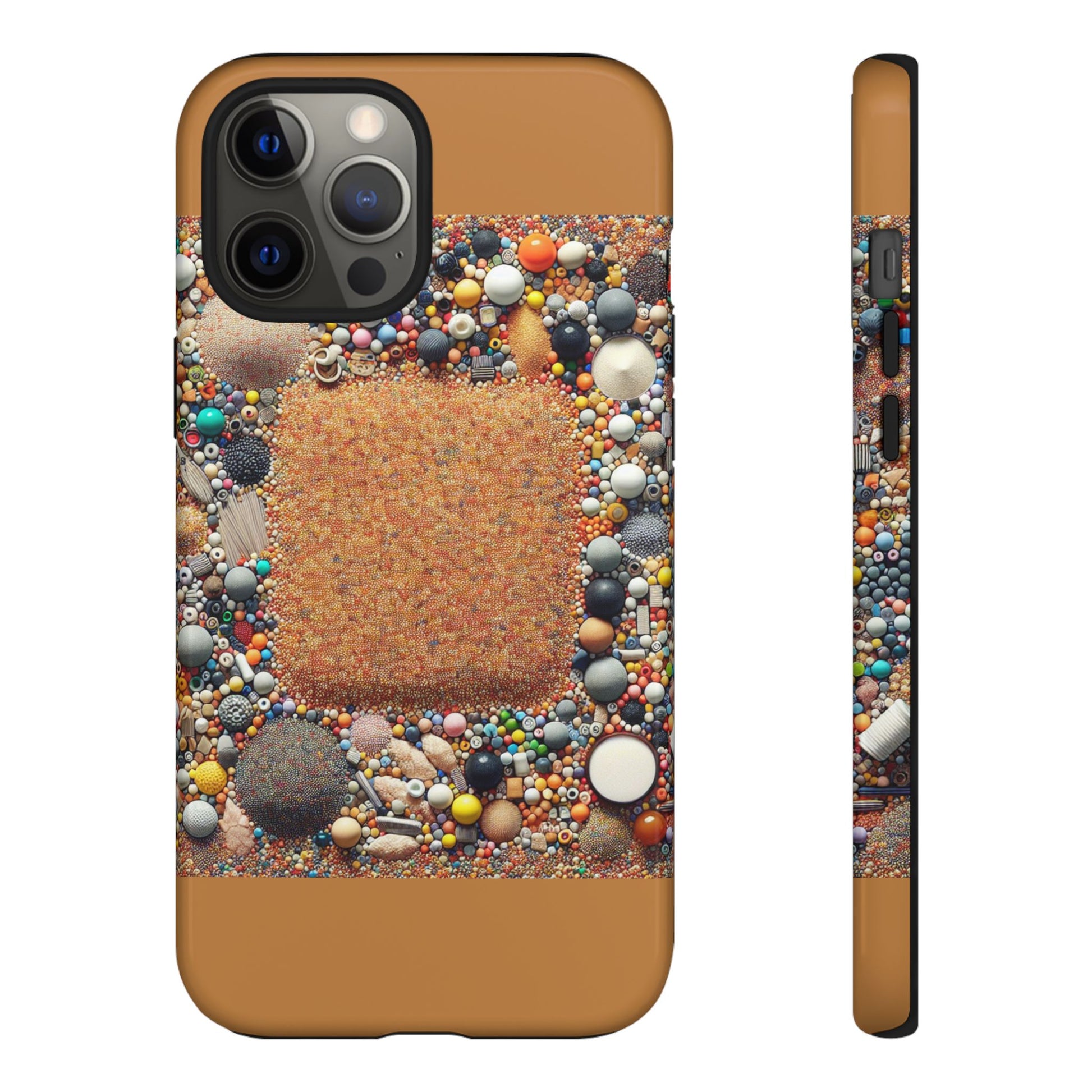 Colorful Phone Case with Unique Texture, Tough Case, Phone Accessory, Trendy Design, Gift for Tech Lovers, Durable Protection